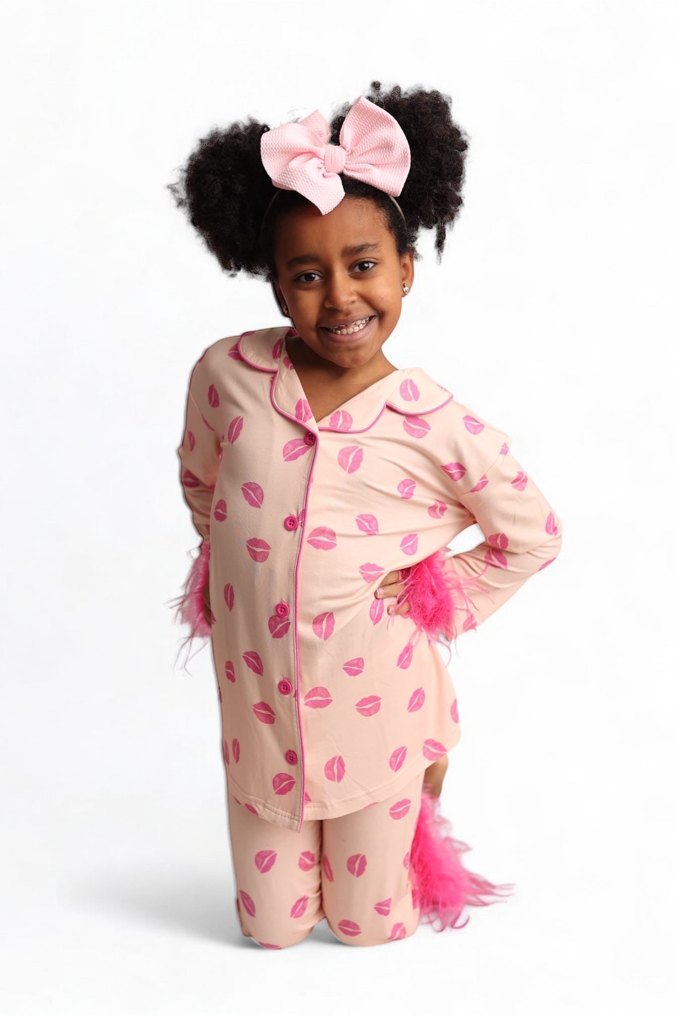Pucker Up Girl's Flare Feathered Dream Set