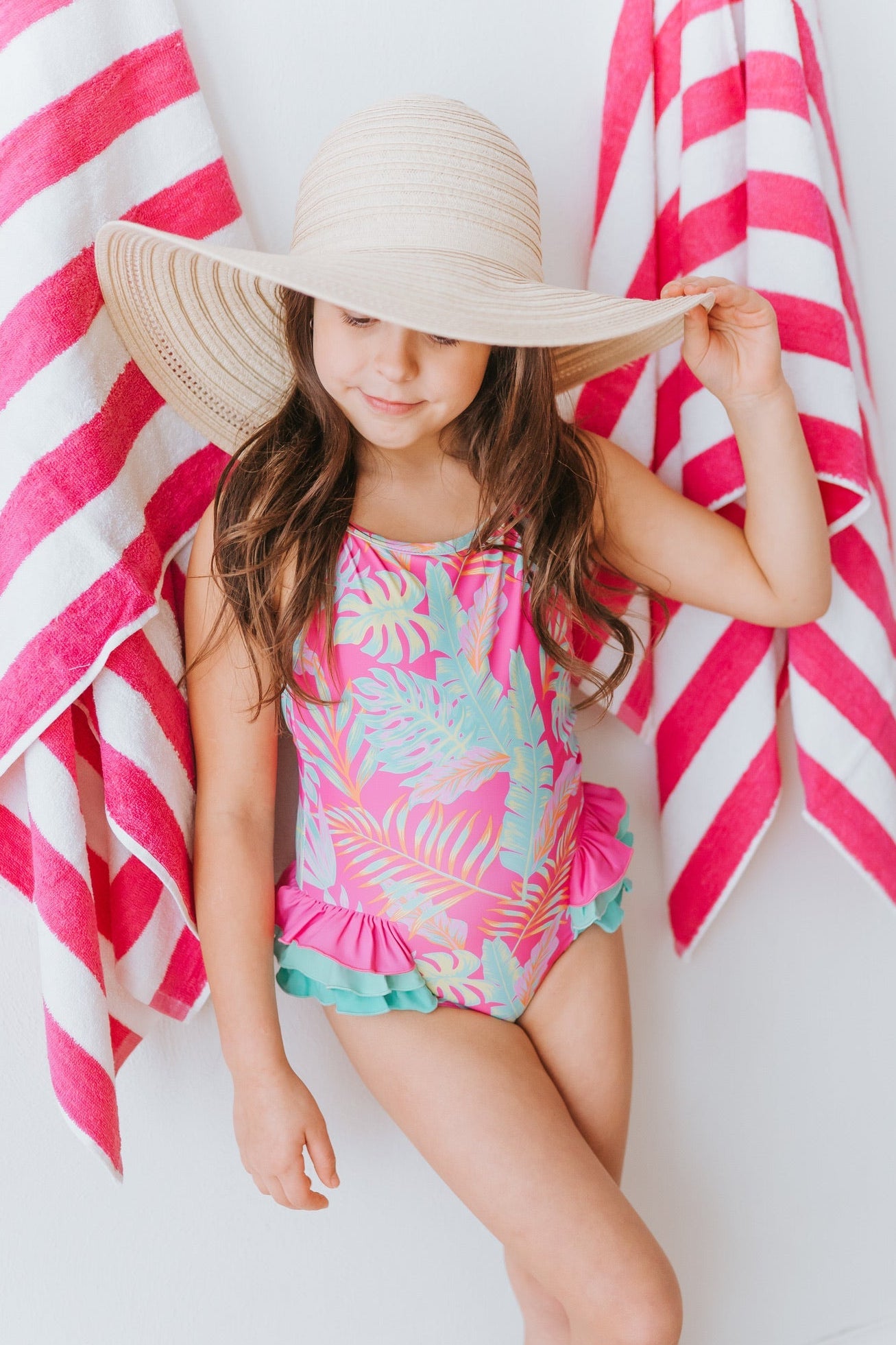 Pink Palm Paradise Everly One Piece