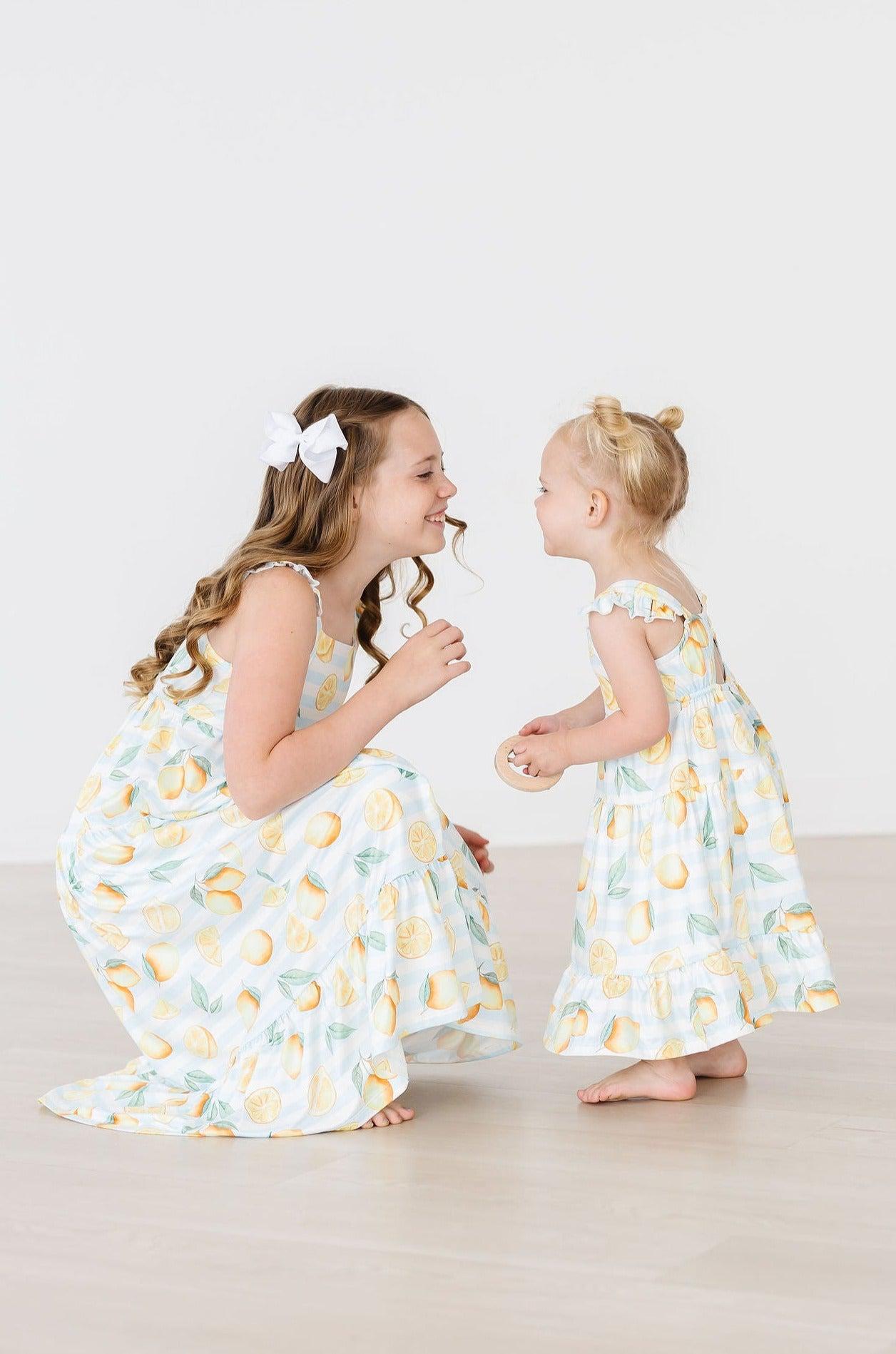 Lovely Lemons Ruffle Maxi Dress