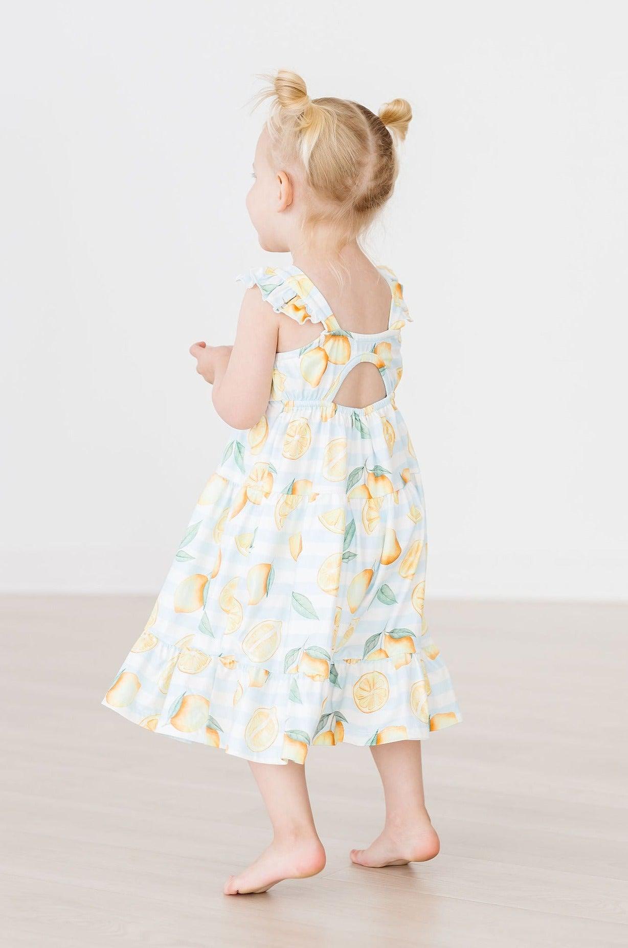 Lovely Lemons Ruffle Maxi Dress