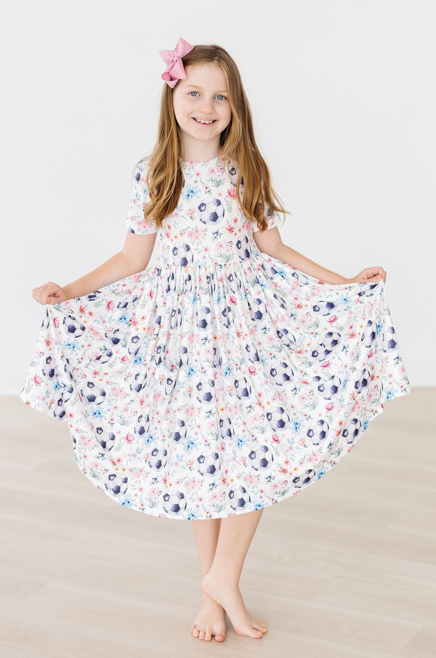 Soccer Sweetie S/s Pocket Twirl Dress