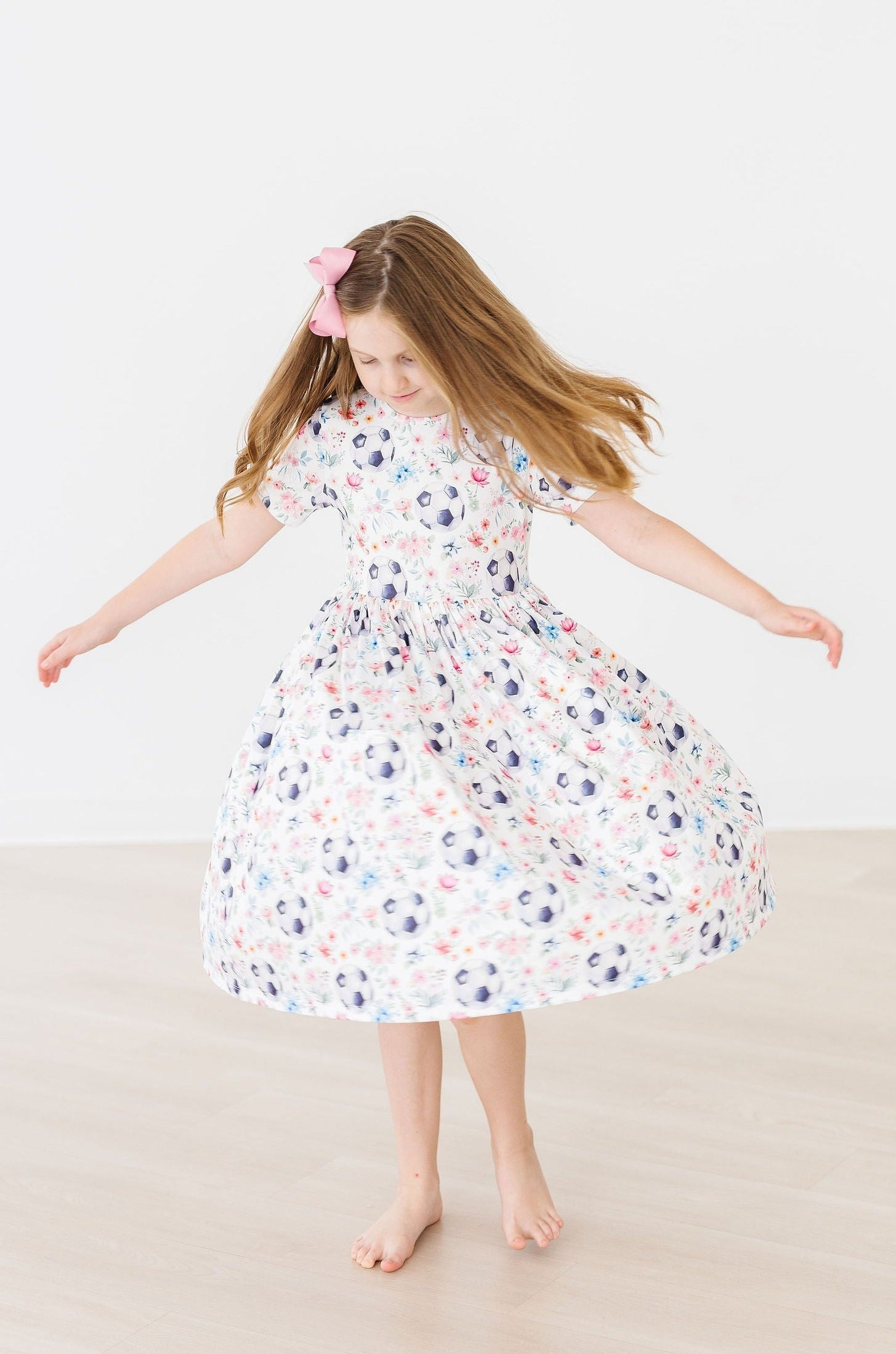 Soccer Sweetie S/s Pocket Twirl Dress