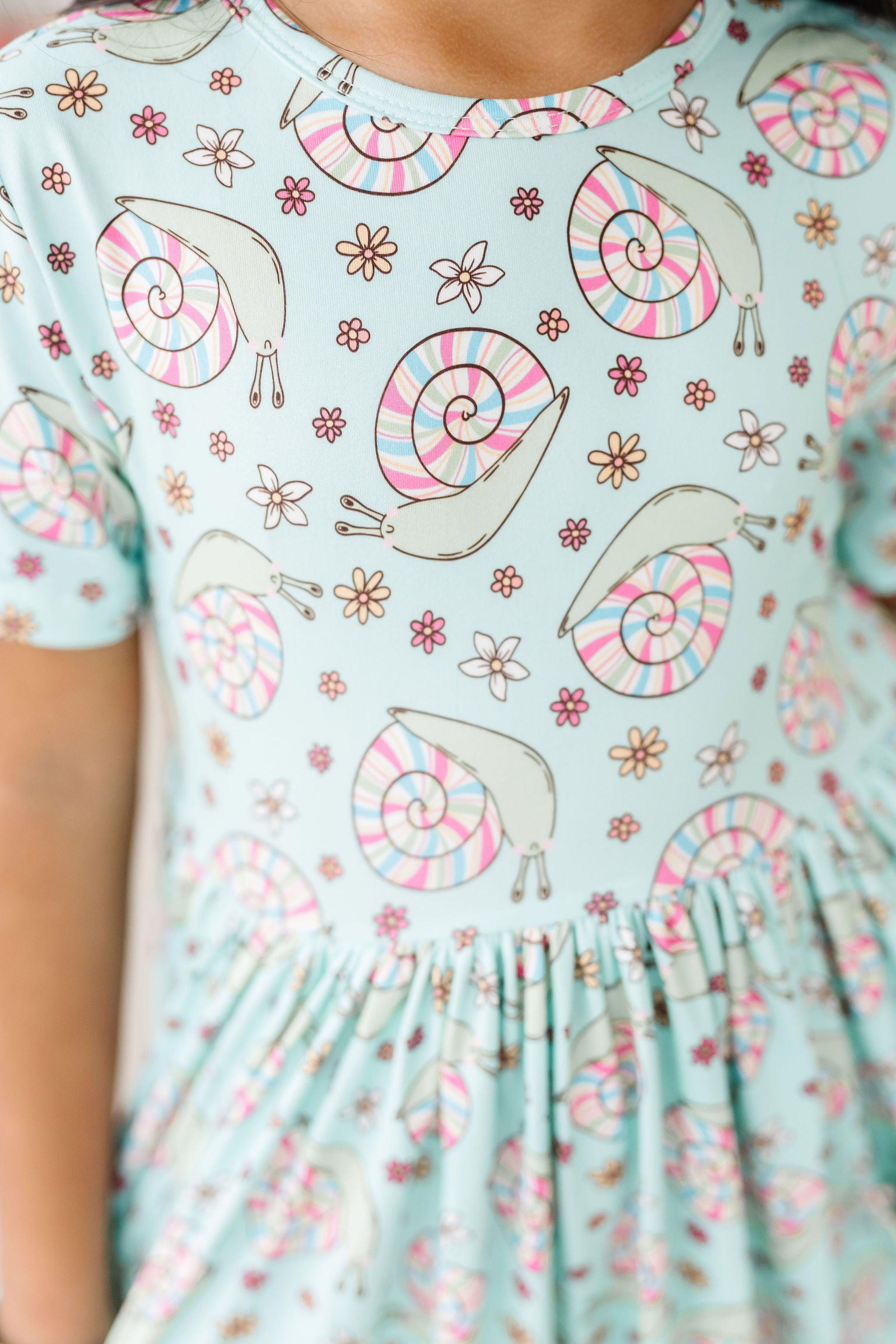 Spring Snails S/s Pocket Twirl Dress