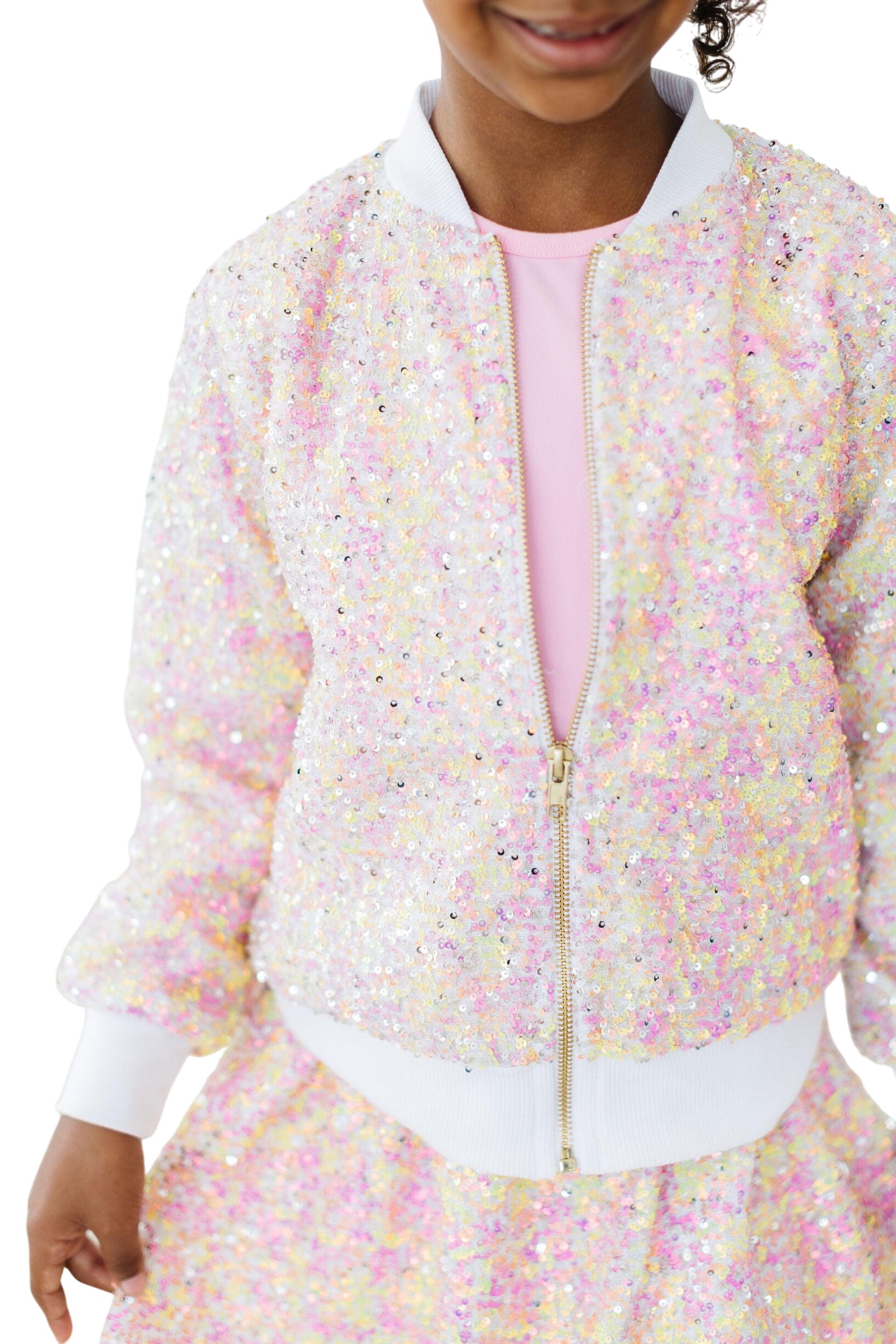 Spring Rainbow Sequin Jacket