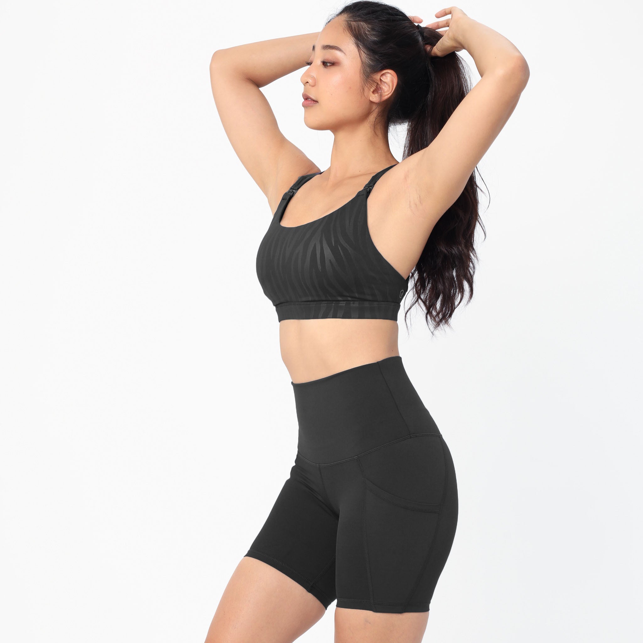 Venice High Impact Full Coverage Nursing Sports Bra (black Tiger)