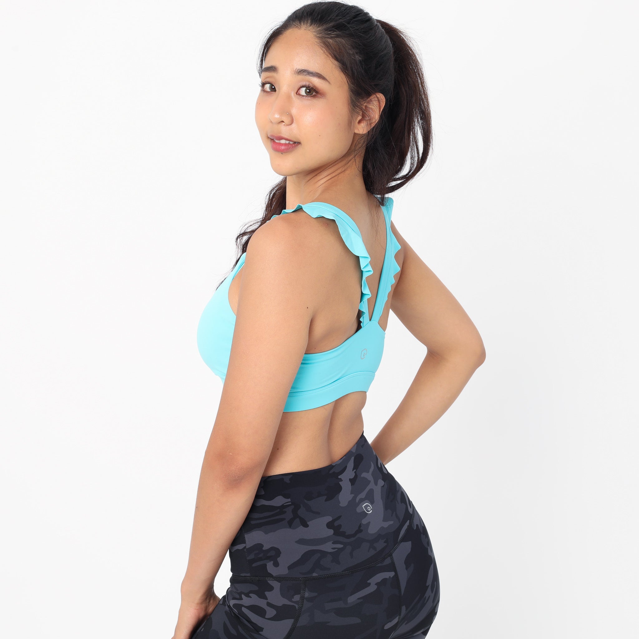 Madison - Medium Support Nursing Sport Bra (aqua)