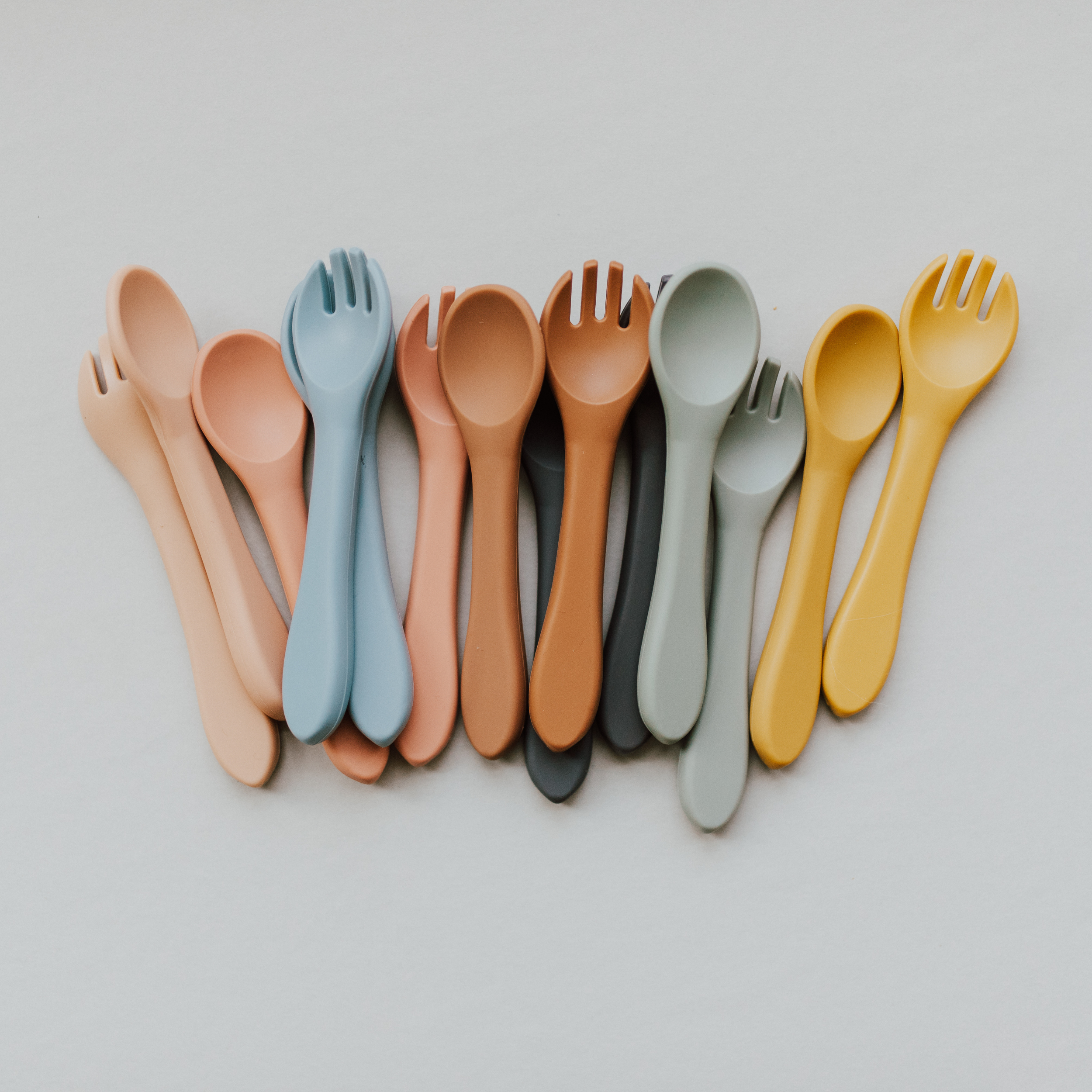 Duck Egg Blue Spoon And Fork Set