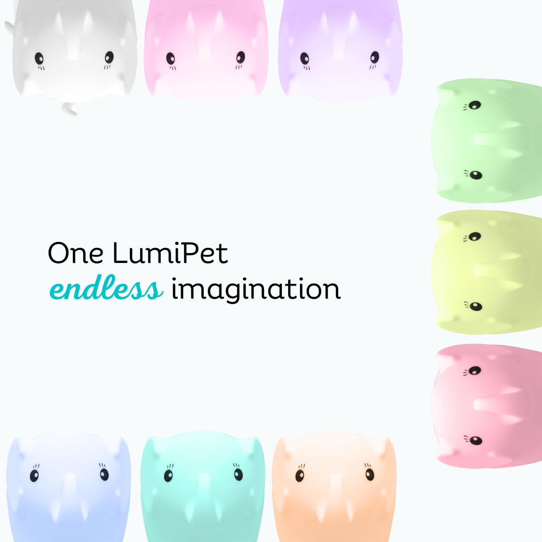 Lumipets® Eggbert The Elephant- Children's Touch Night Light