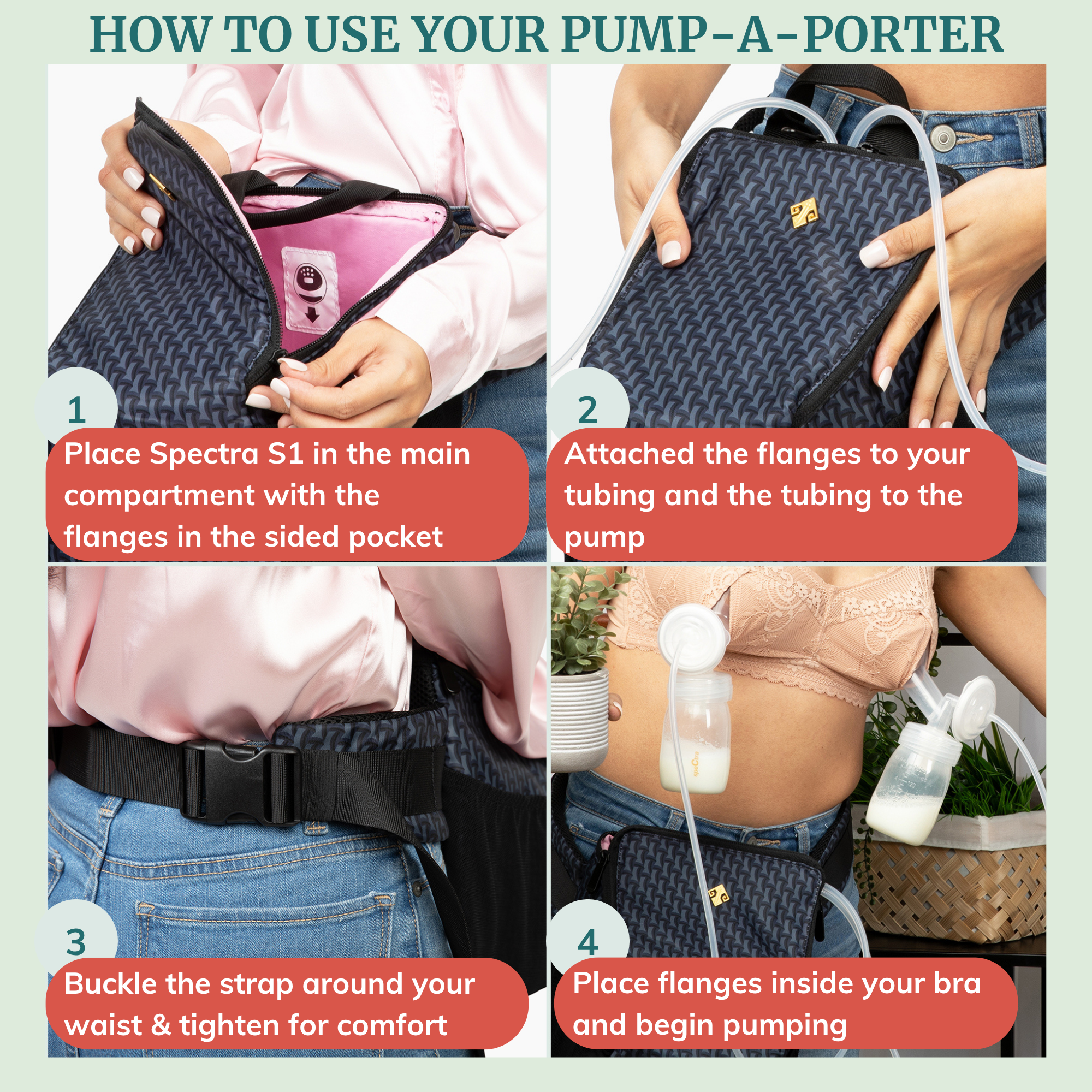 Pumping Bag For Spectra & Large Pumps: Pump-a-porter Belt Bag
