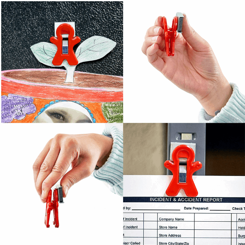 Magnet Man Magnetic Clip, 6 Pack