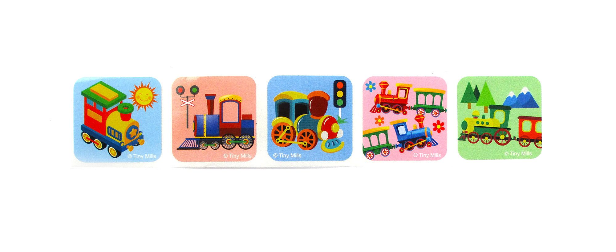 Train Stickers 100 Stickers/dispenser, Pack Of 1, 6 Or 12 Dispensers
