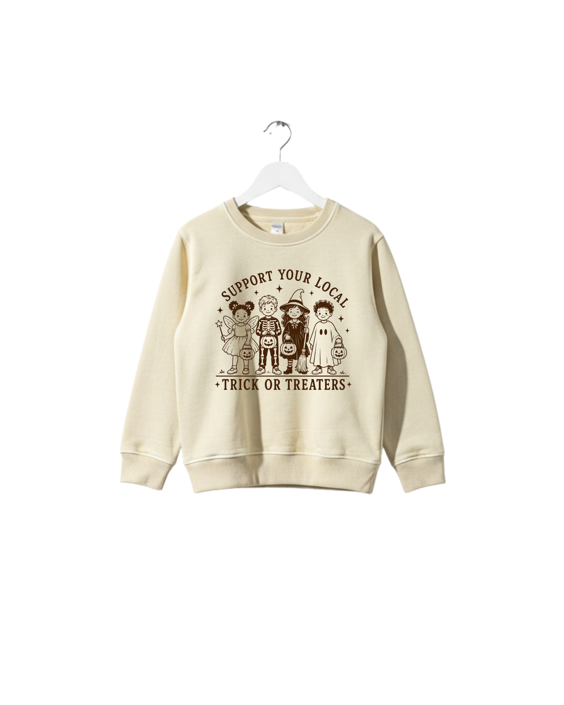 Support Your Local Trick Or Treater Kids Sweatshirt