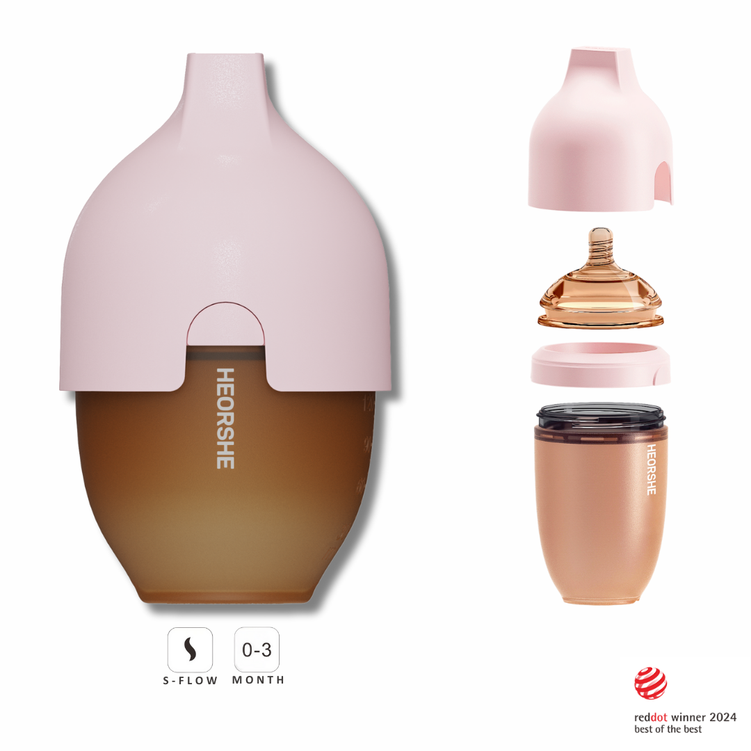 Ultra Wide Neck Baby Bottle 5 Oz Pink