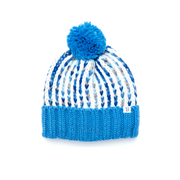 Blue Single Pom Pom Beanie