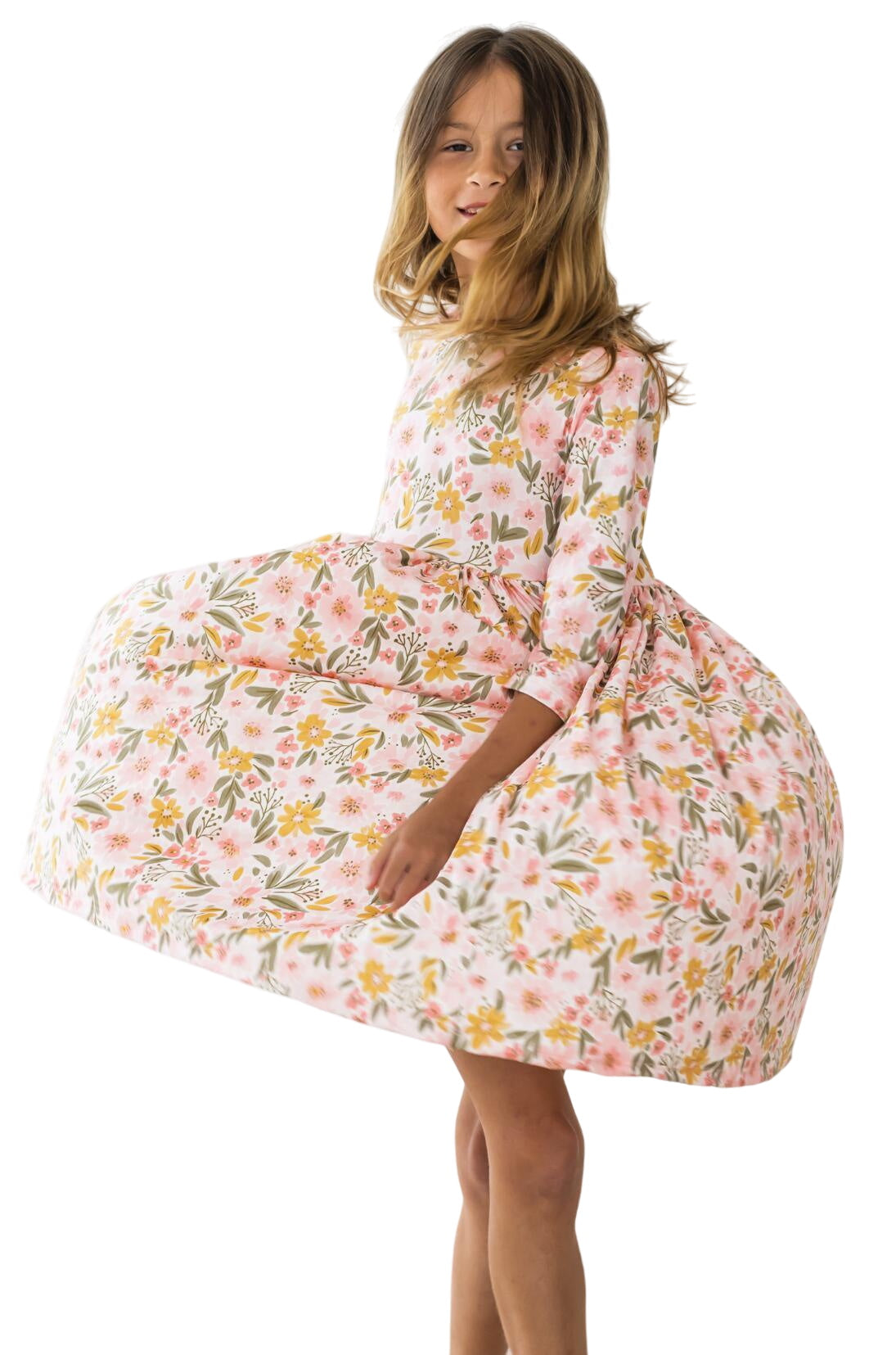 Pretty Peachy Twirl Dress