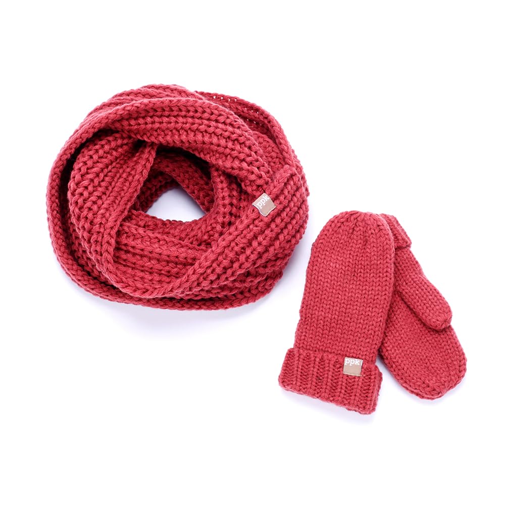 Kids Chunky Knitted Infinity Scarf - One Size (boys Ages 3-12 Y)