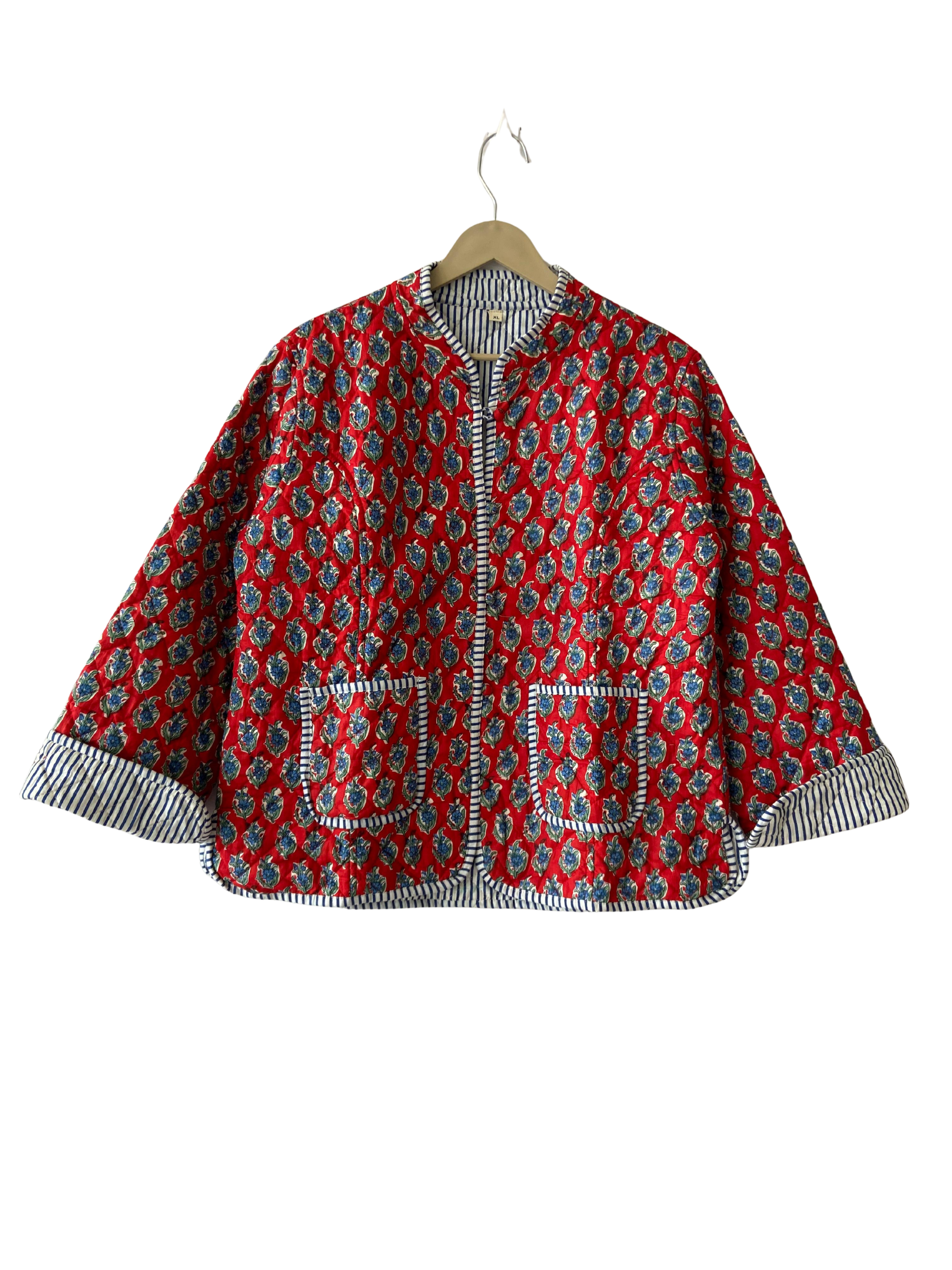 The Charlotte Jacket In Rouge Paisley