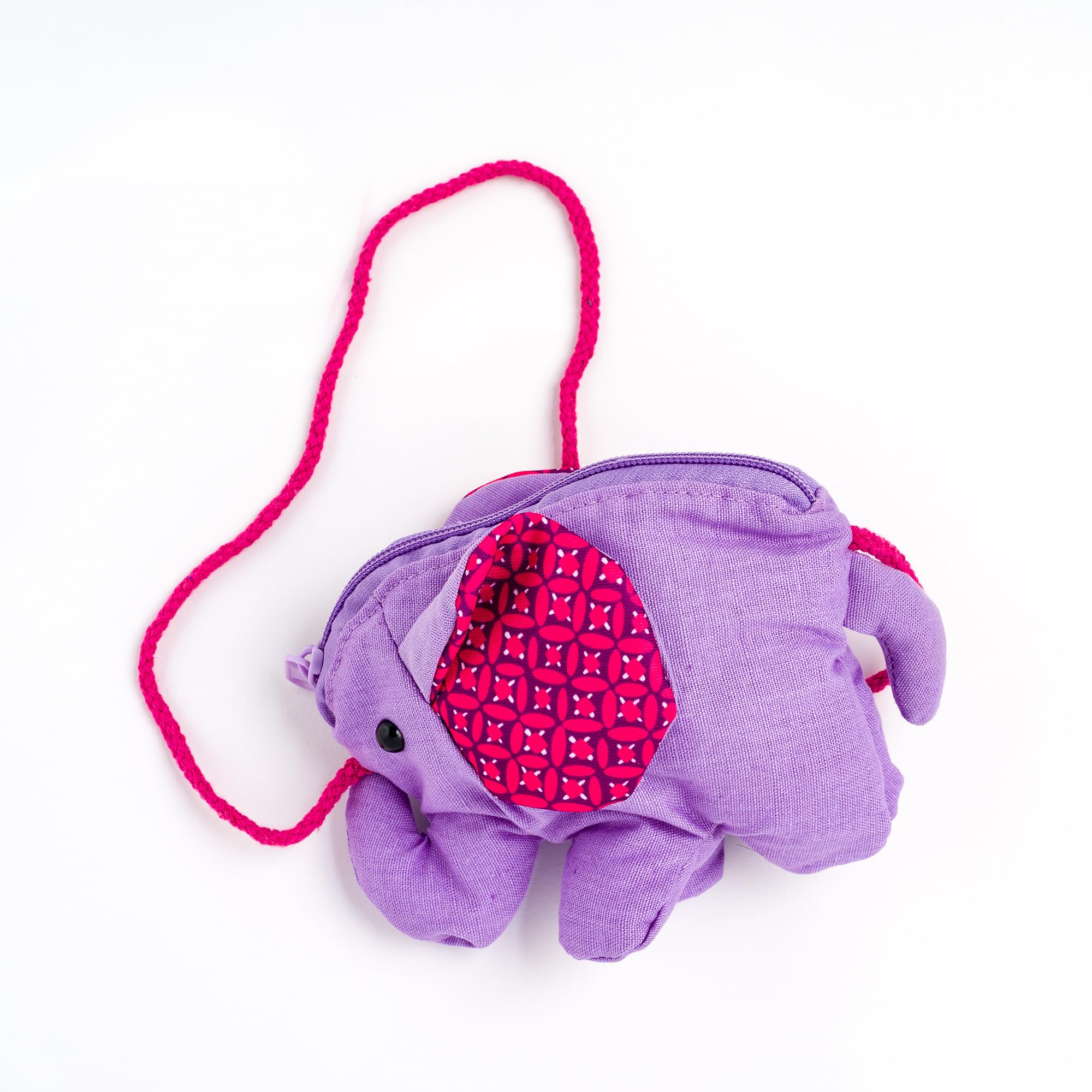 Cute Canvas Baby Elephant Purse For Girls Ages 3-8