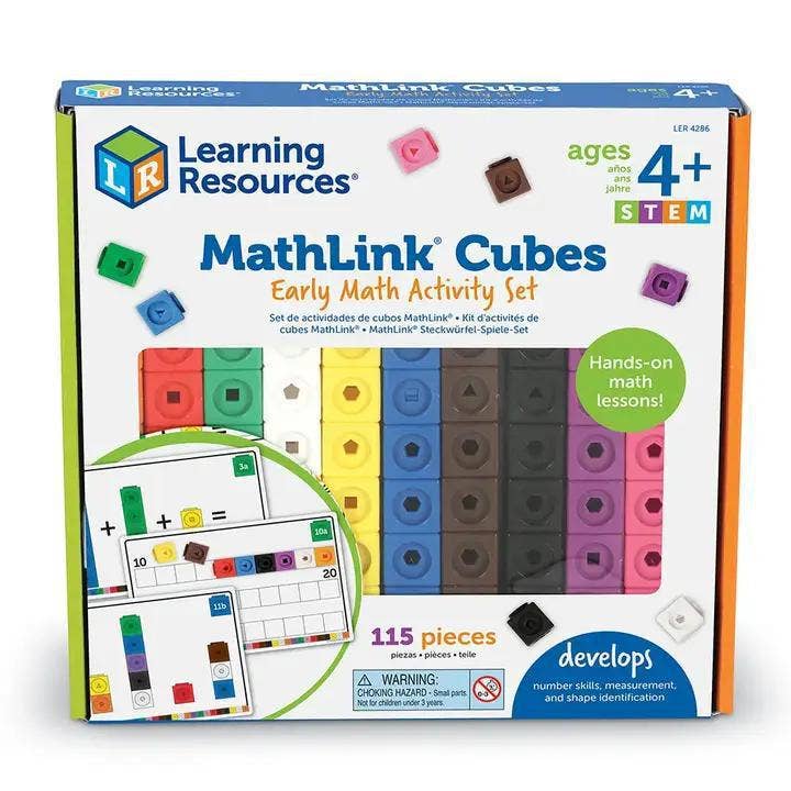 Learning Resources Early Math Mathlink Cube Activity Set