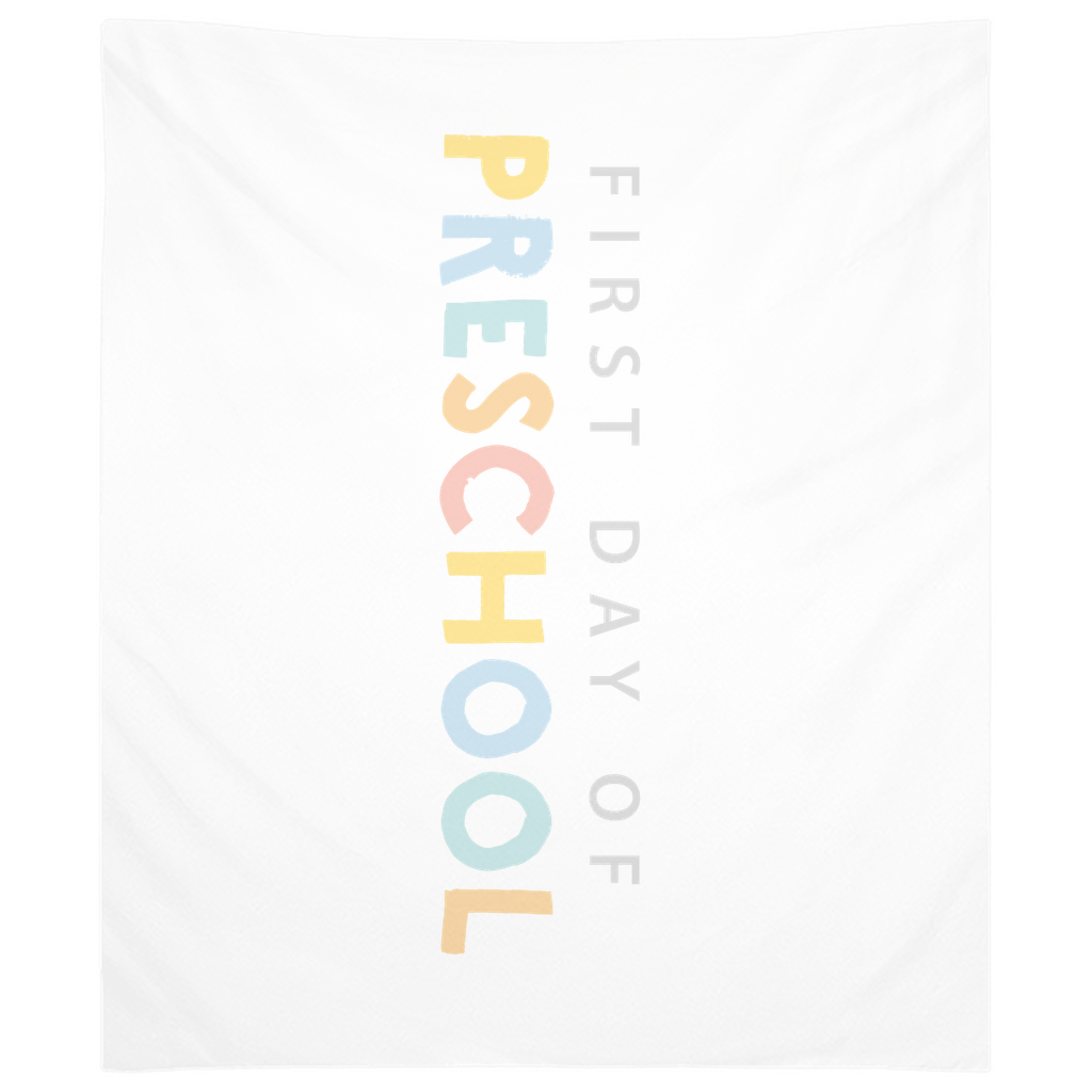 First Day Of Preschool Tapestry, First Day Of School Banner
