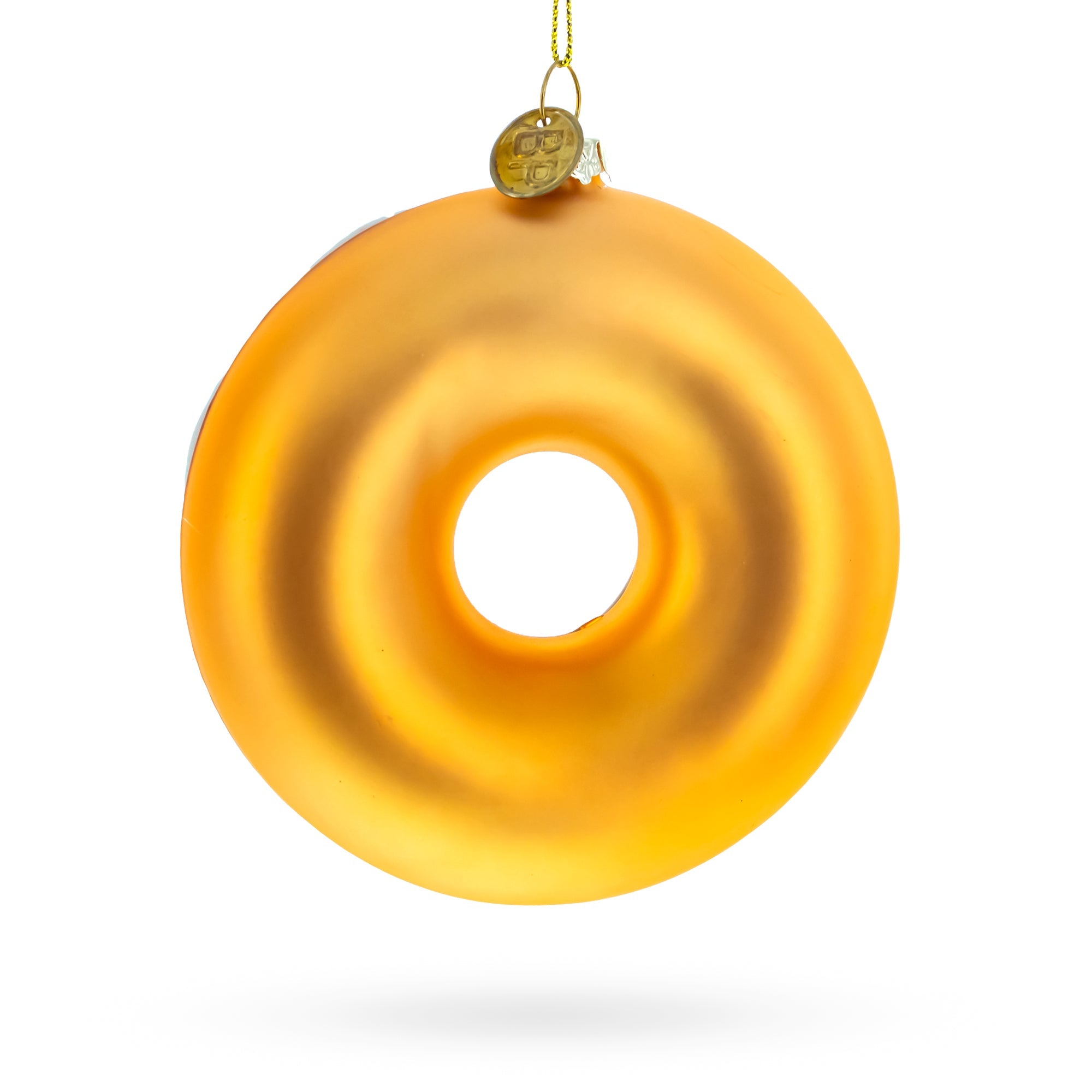 Tempting Doughnut Delight - Blown Glass Christmas Ornament