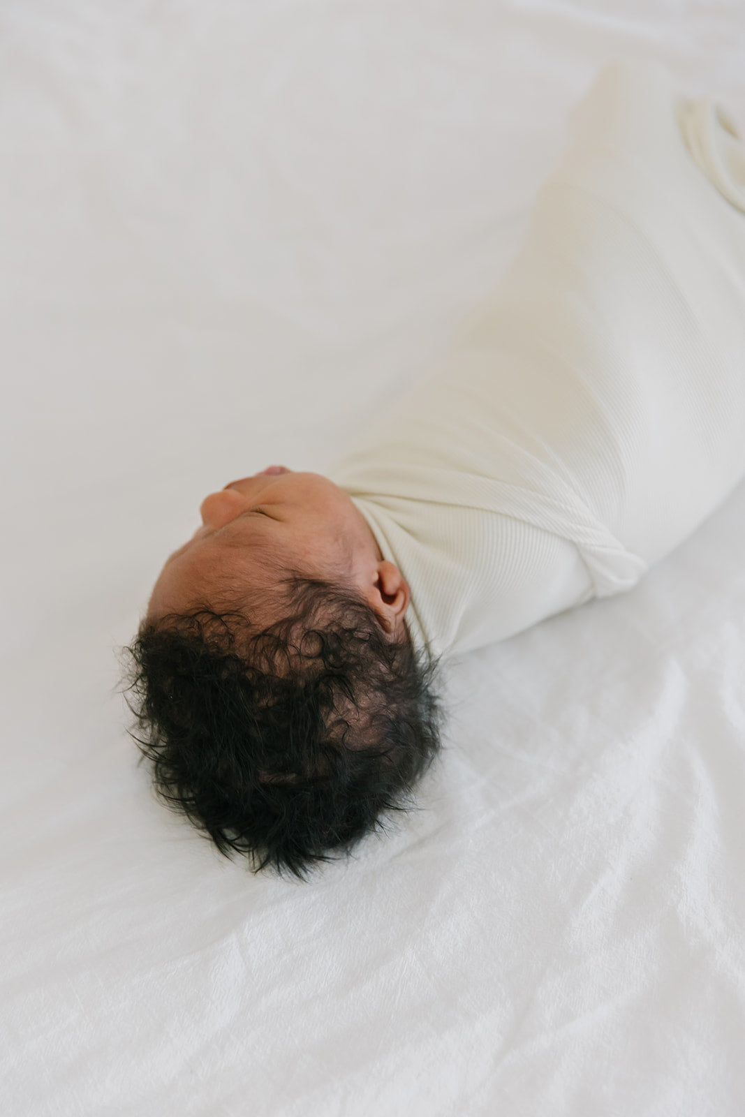 Oatmeal Ribbed Stretchy Swaddle