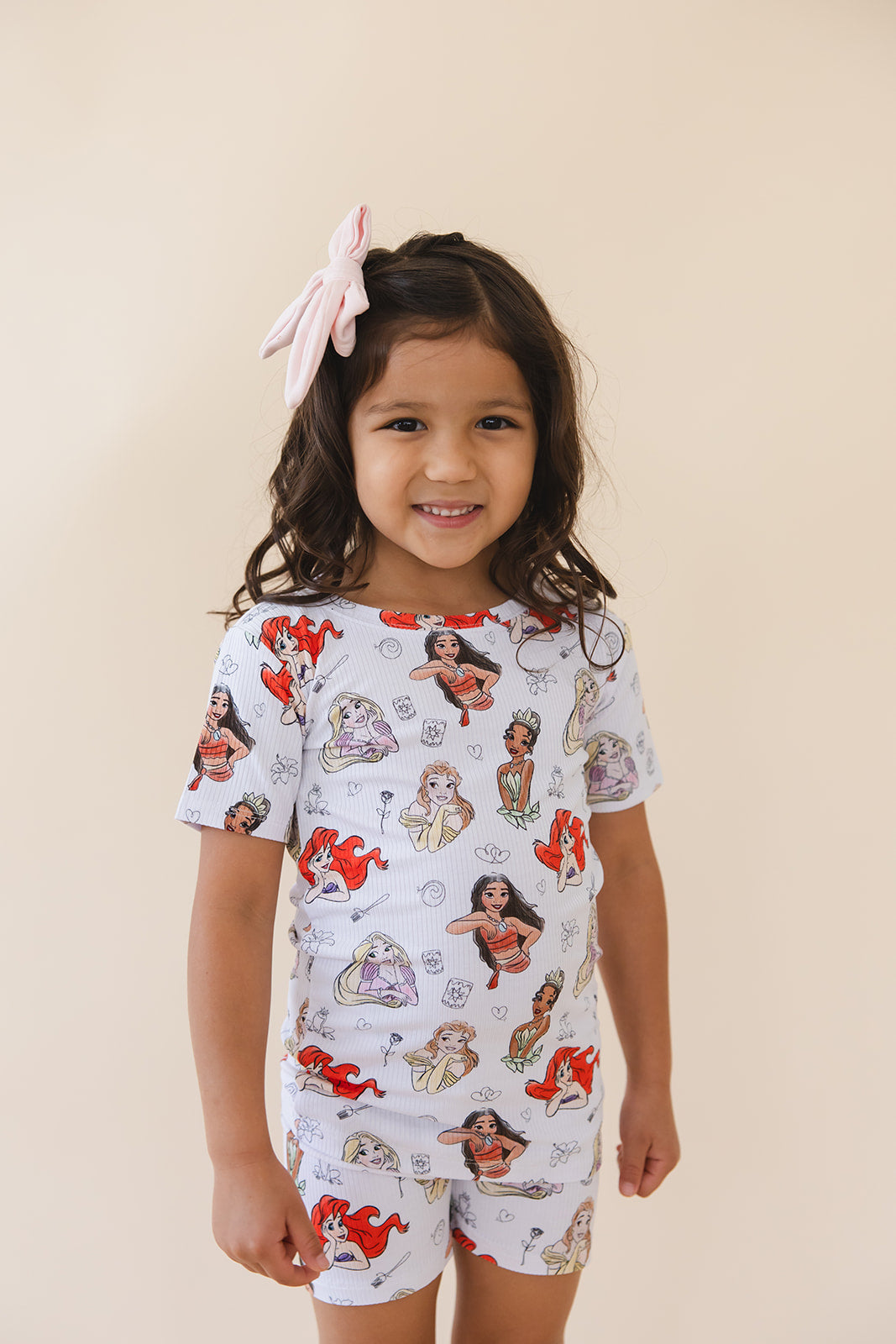 Doodle Princess (ribbed) - Biker Short Set