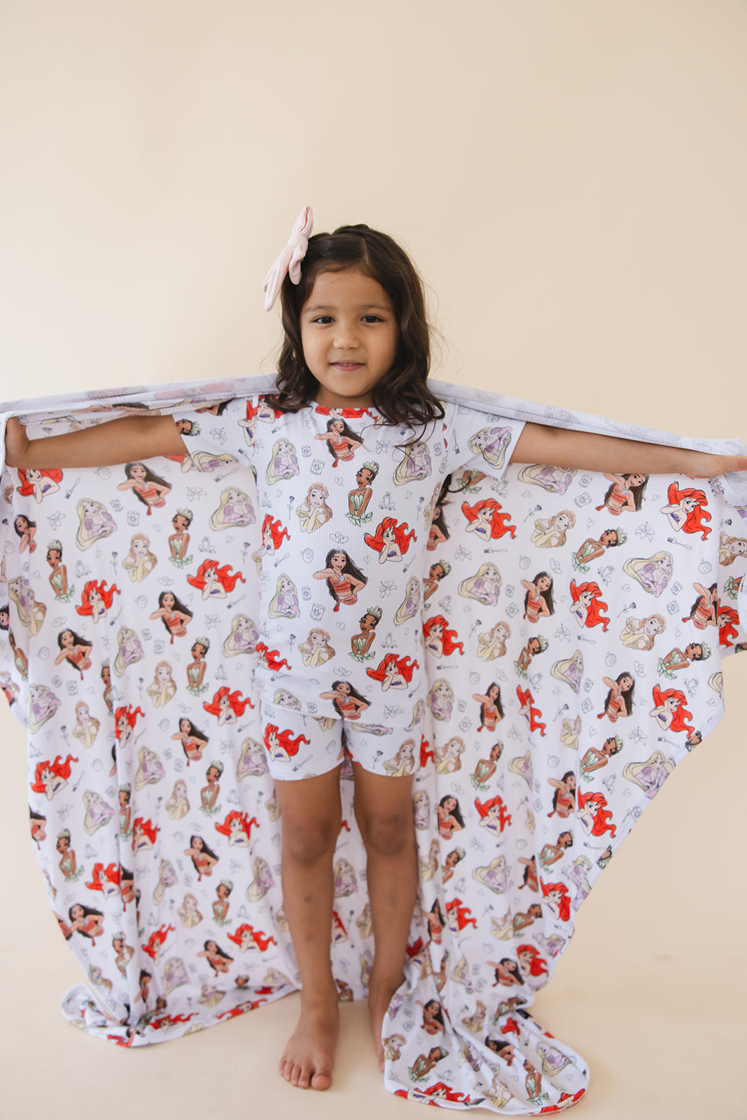 Doodle Princess (ribbed) - Biker Short Set