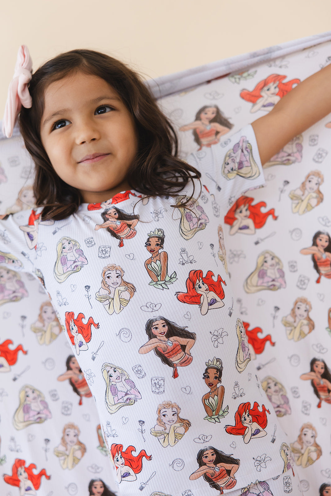 Doodle Princess (ribbed) - Biker Short Set