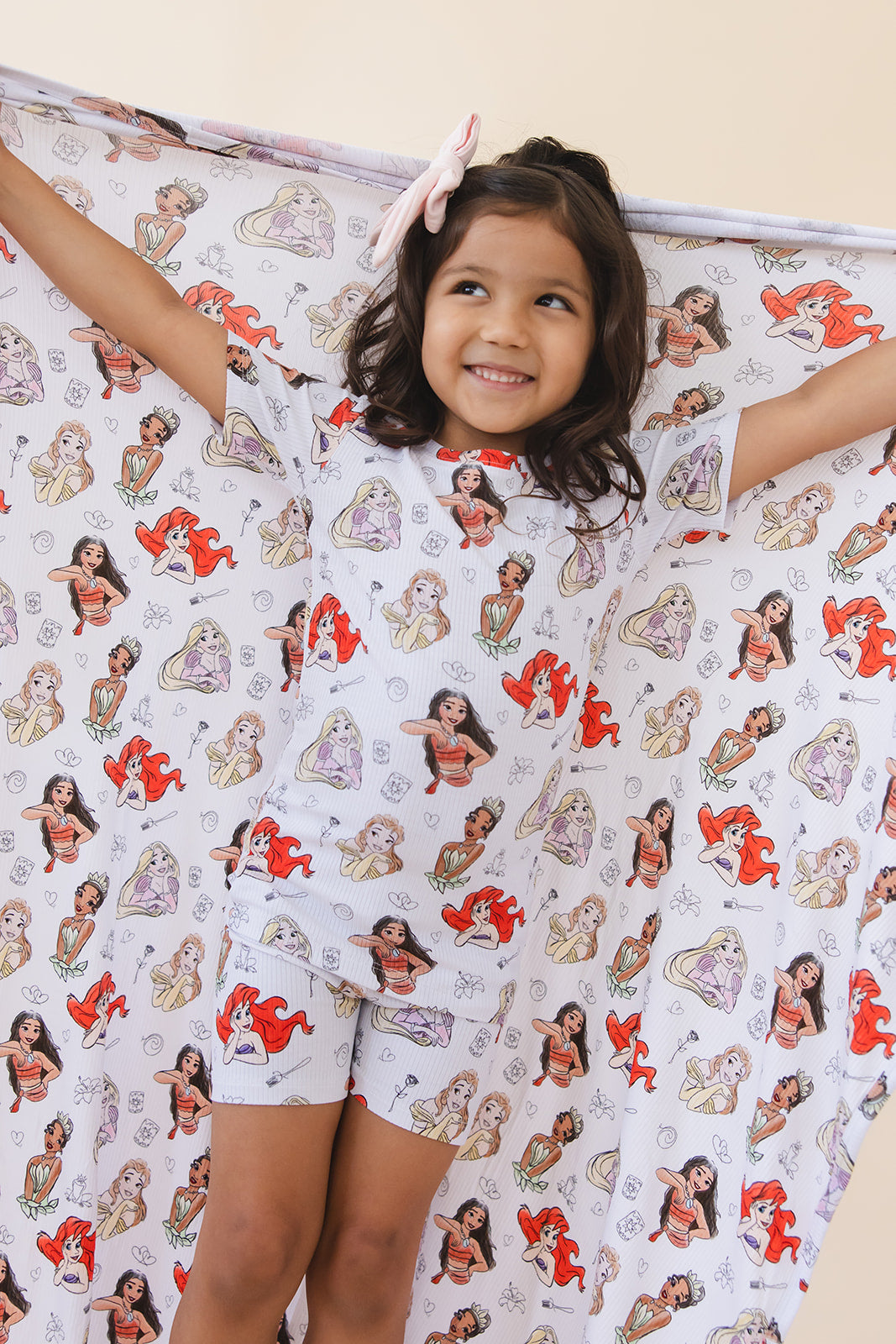 Doodle Princess (ribbed) - Biker Short Set