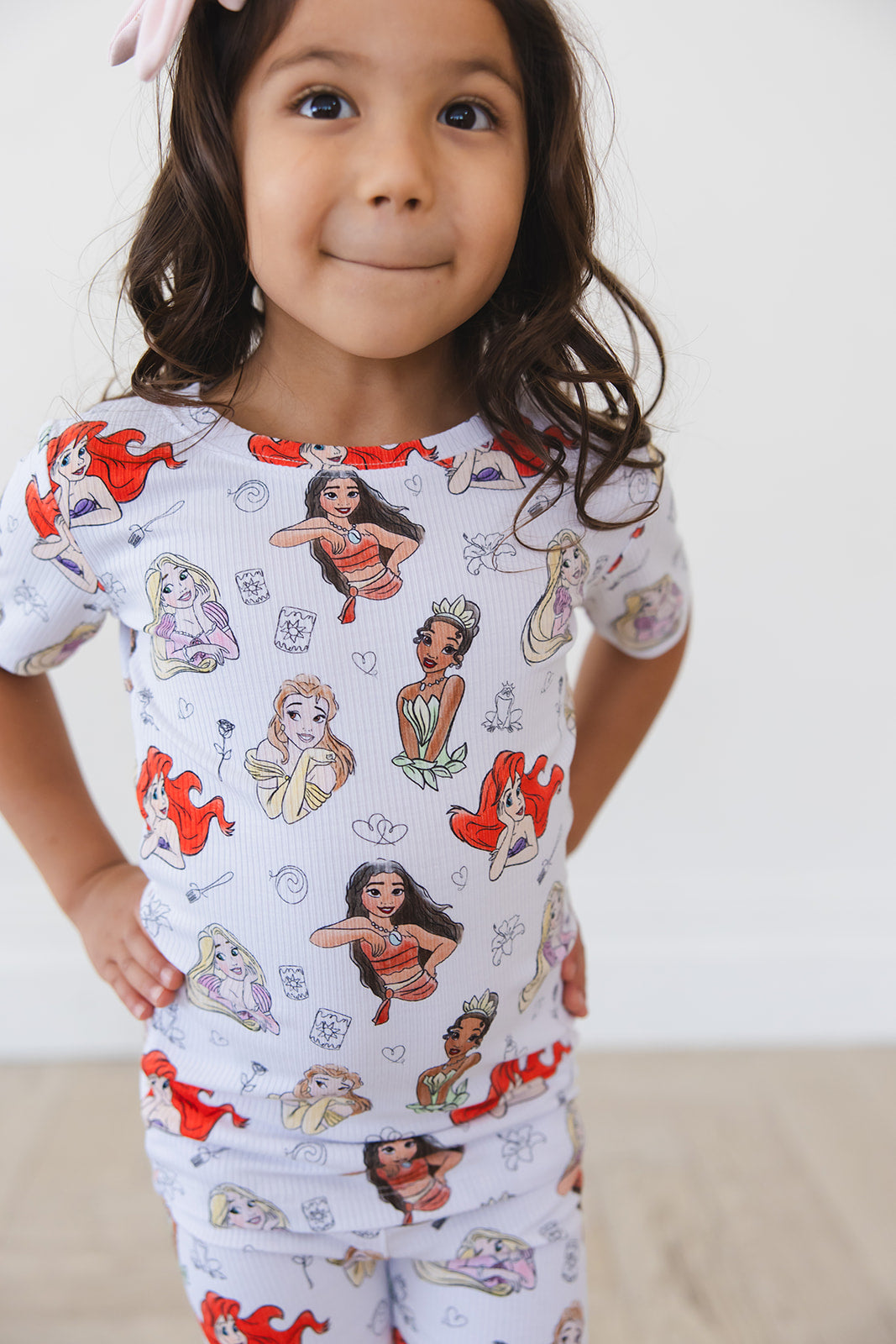 Doodle Princess (ribbed) - Biker Short Set