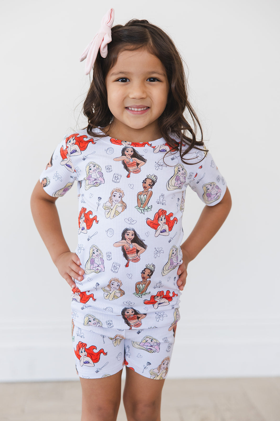 Doodle Princess (ribbed) - Biker Short Set