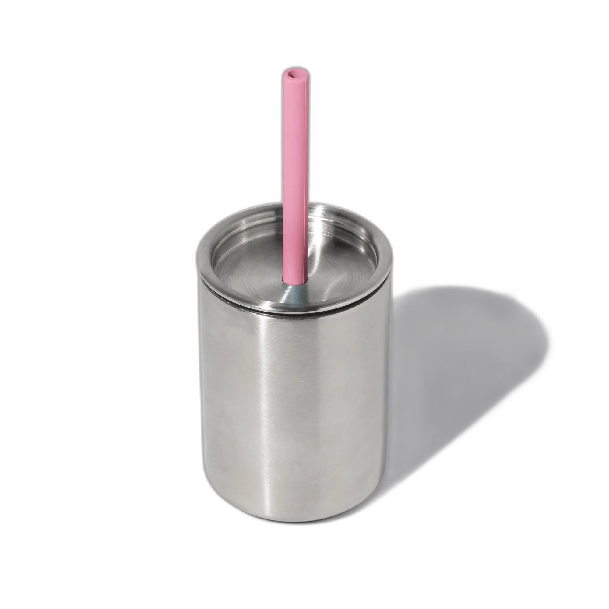 8 Oz. Avanchy Stainless Steel Baby Toddler Spill Proof Cup With Straw