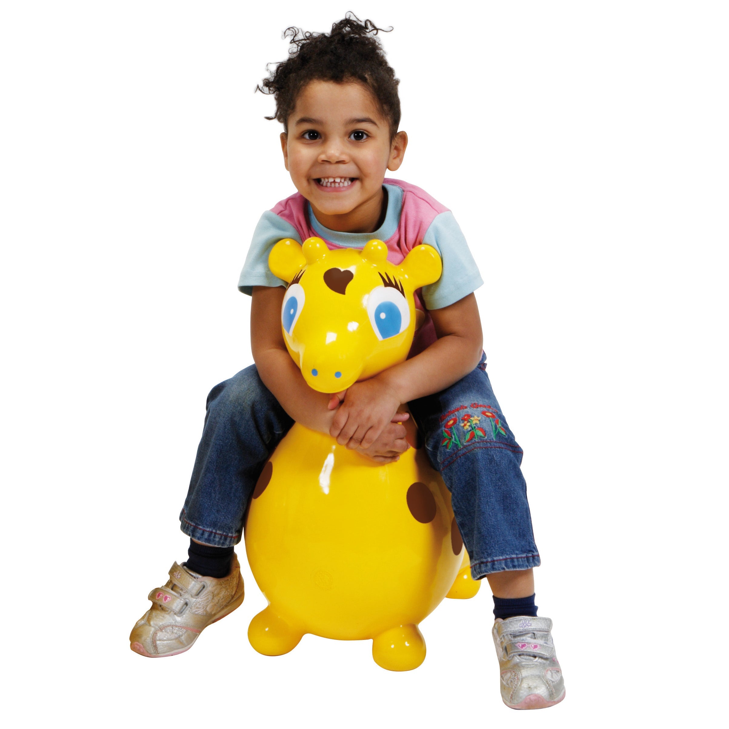 Gyffy The Giraffe Bounce Toy With Pump