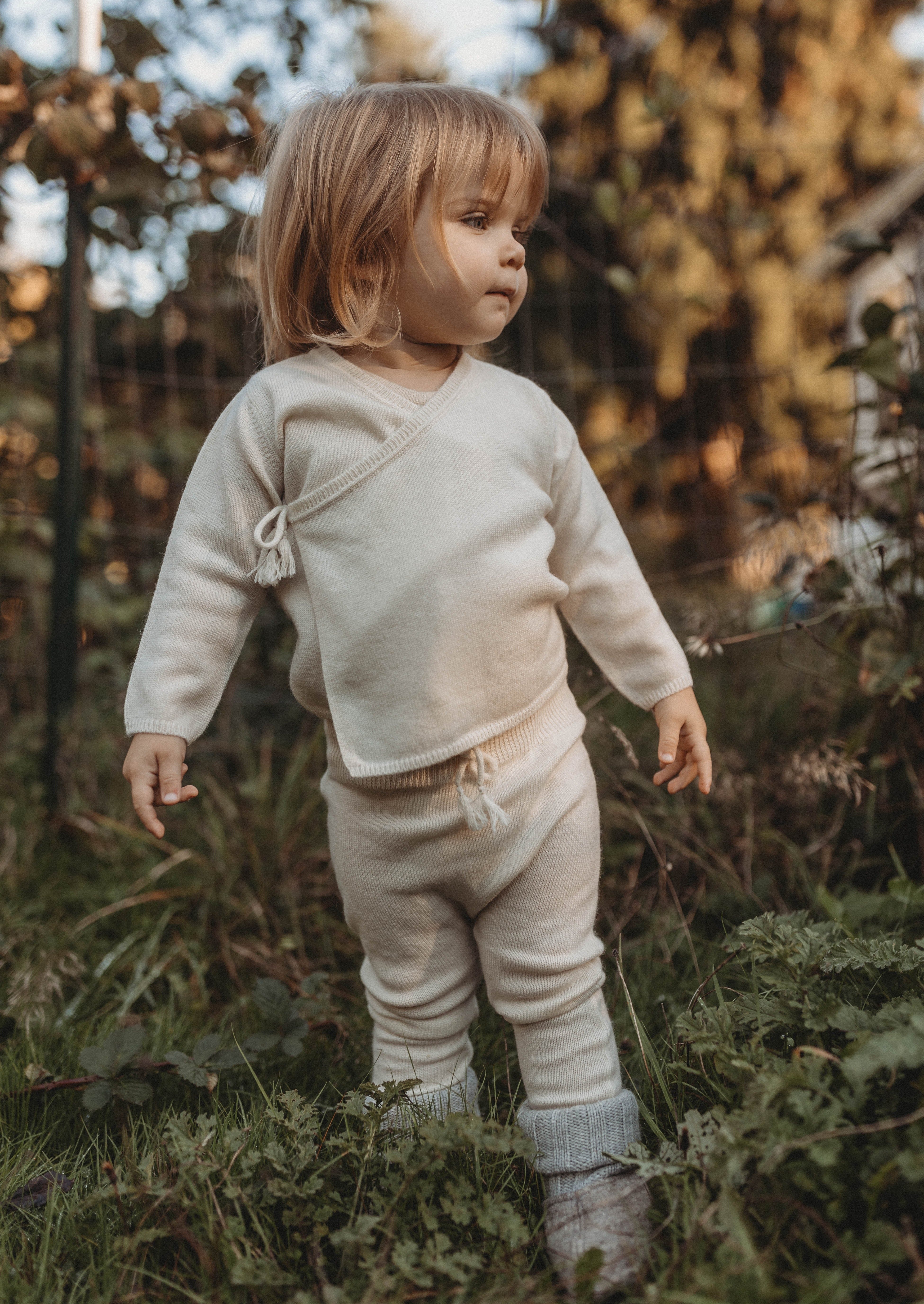 Cashmere Wrap Cardigan | Pure Beige
