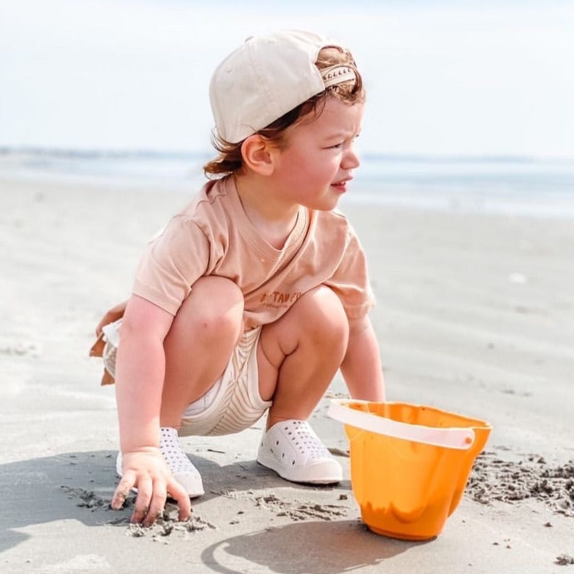 Toddler Perforated Slip On Water Sneakers in White - Harbor