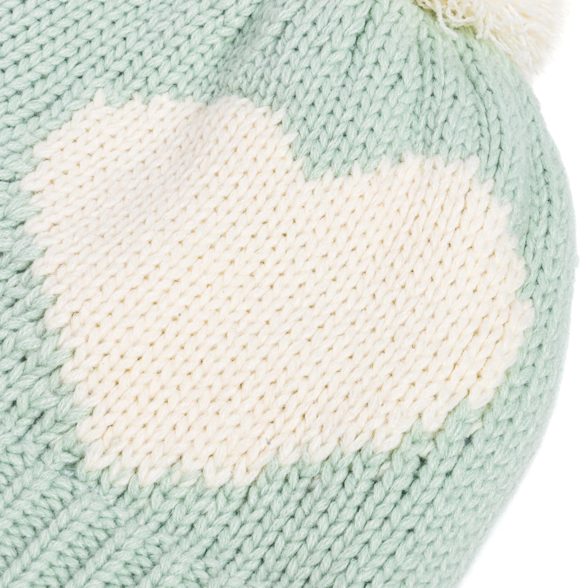 Heart Design Winter Hat Set With Cute Animal Mittens For Girls 1-6 Years, Fleece-lined For Comfort