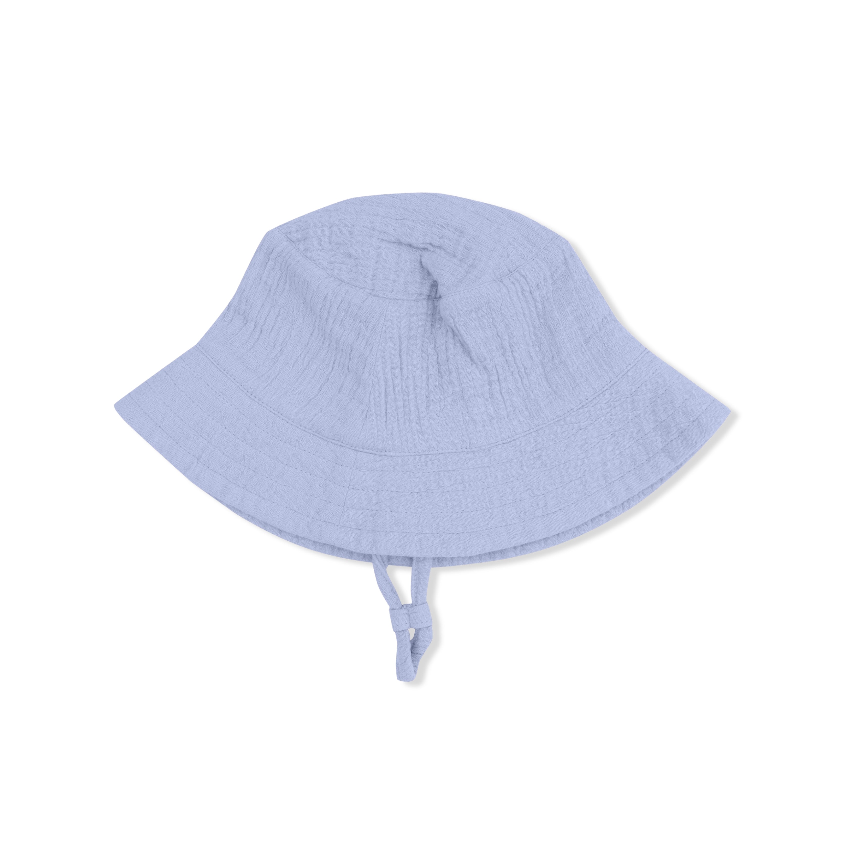 Solid Muslin Blue Blizzard - Bucket Hat
