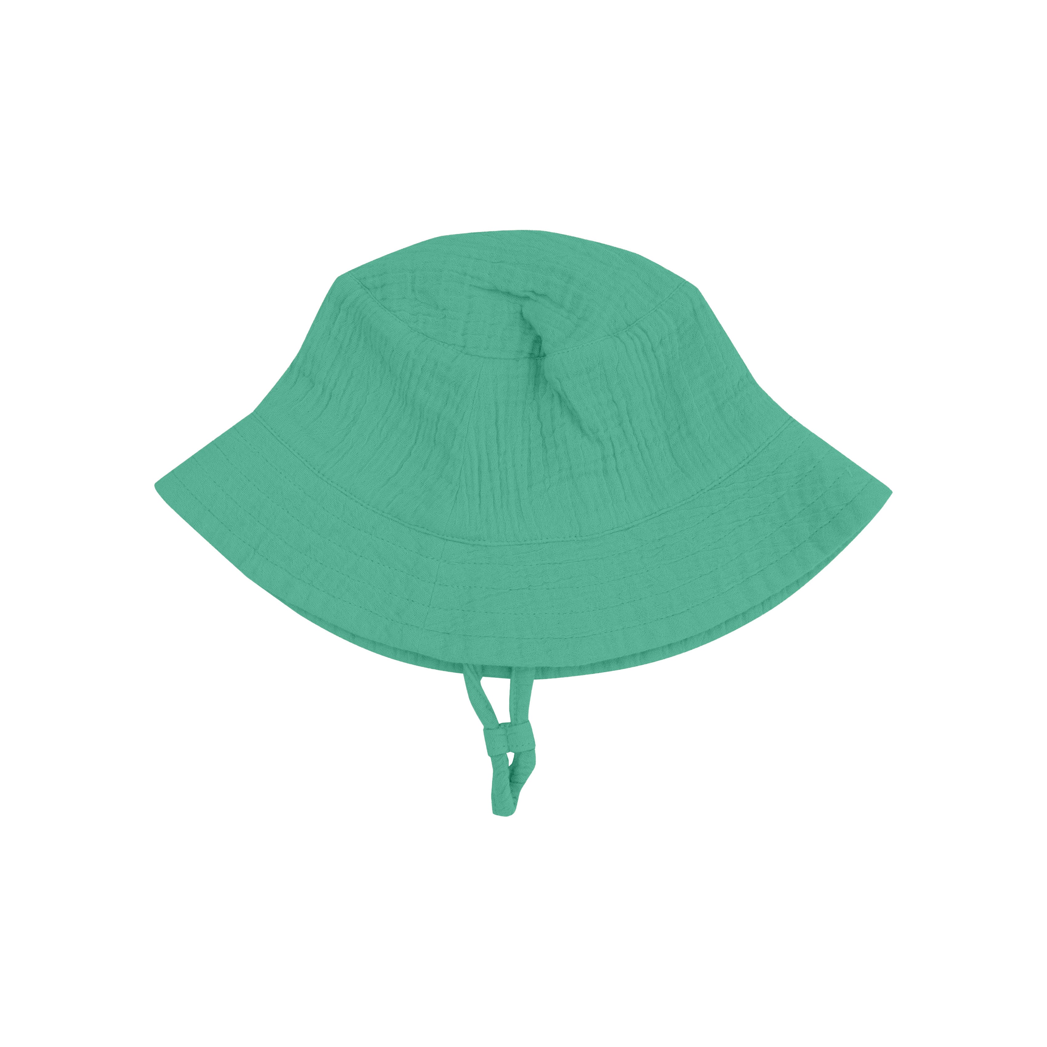 Solid Muslin Ming Green - Bucket Hat