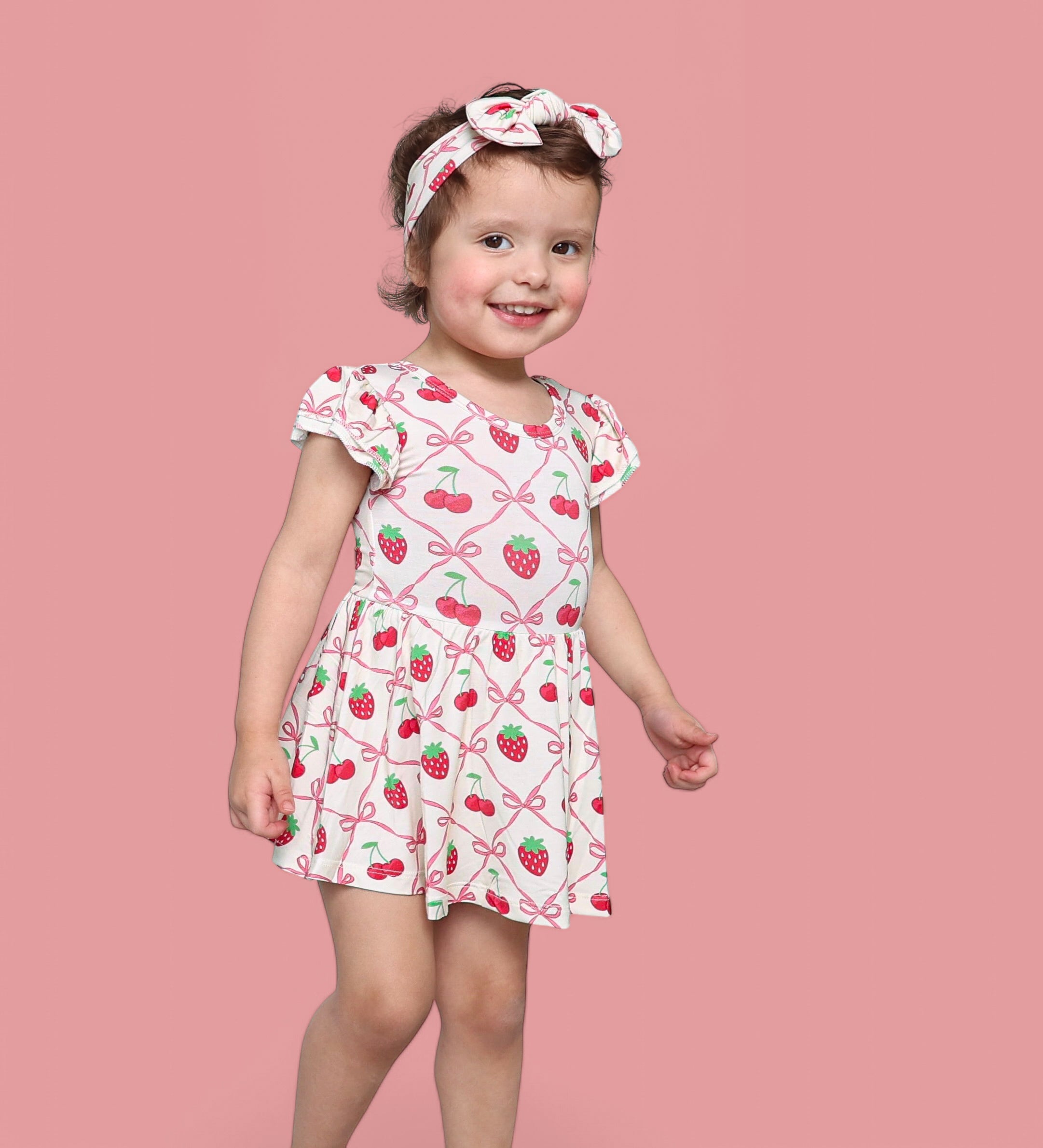 Cherry Bow Berry Dream Bodysuit Dress