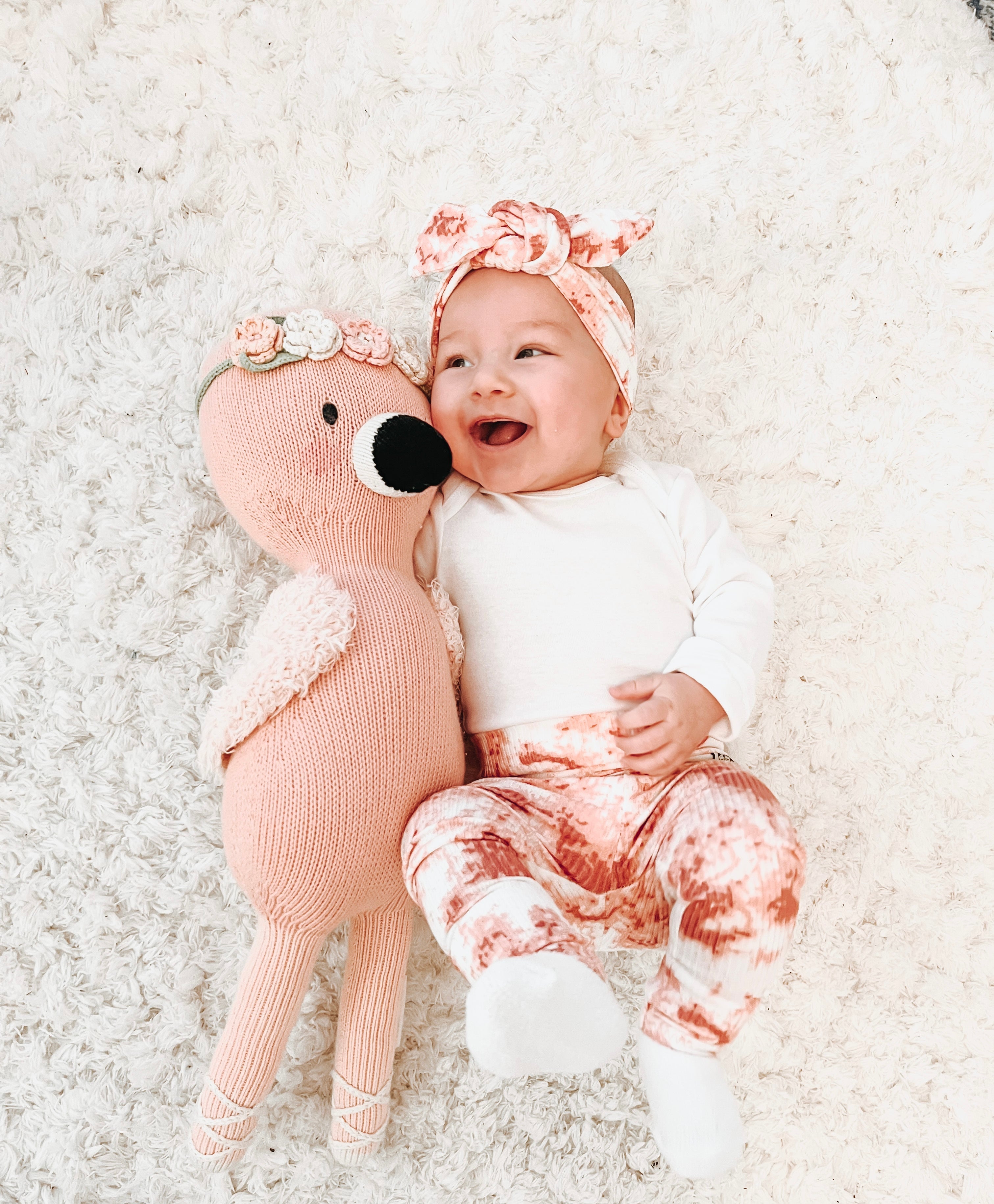 Rose Tie Dye Ribbed Leggings