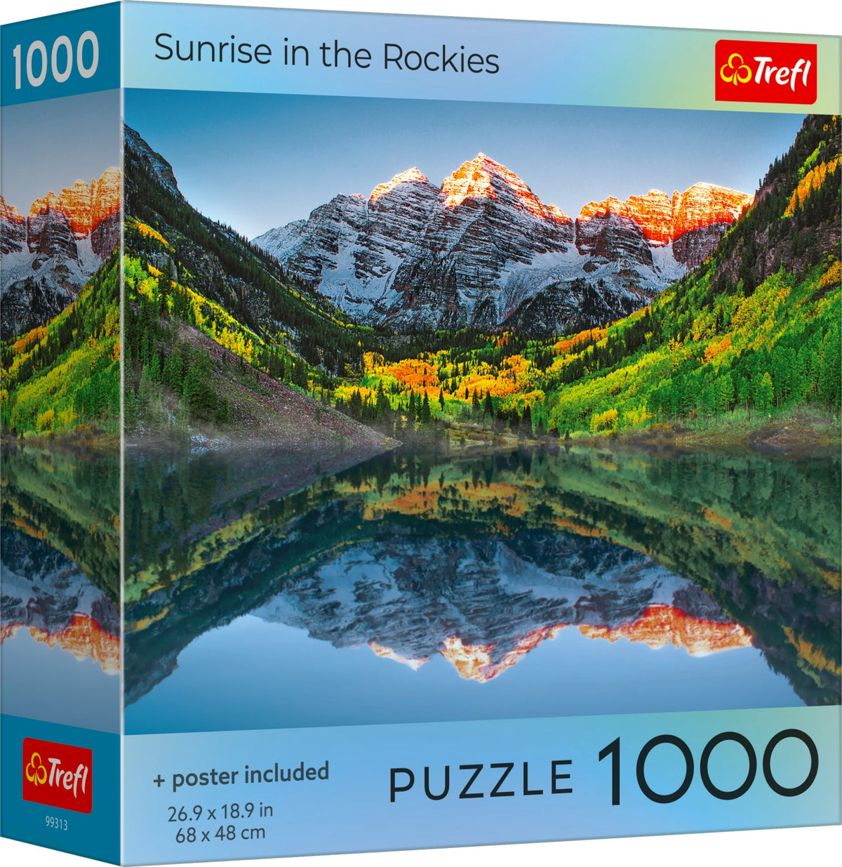 Sunrise In The Rockies Square Box 1000 Piece Puzzle