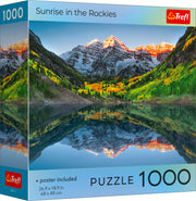 Sunrise In The Rockies Square Box 1000 Piece Puzzle