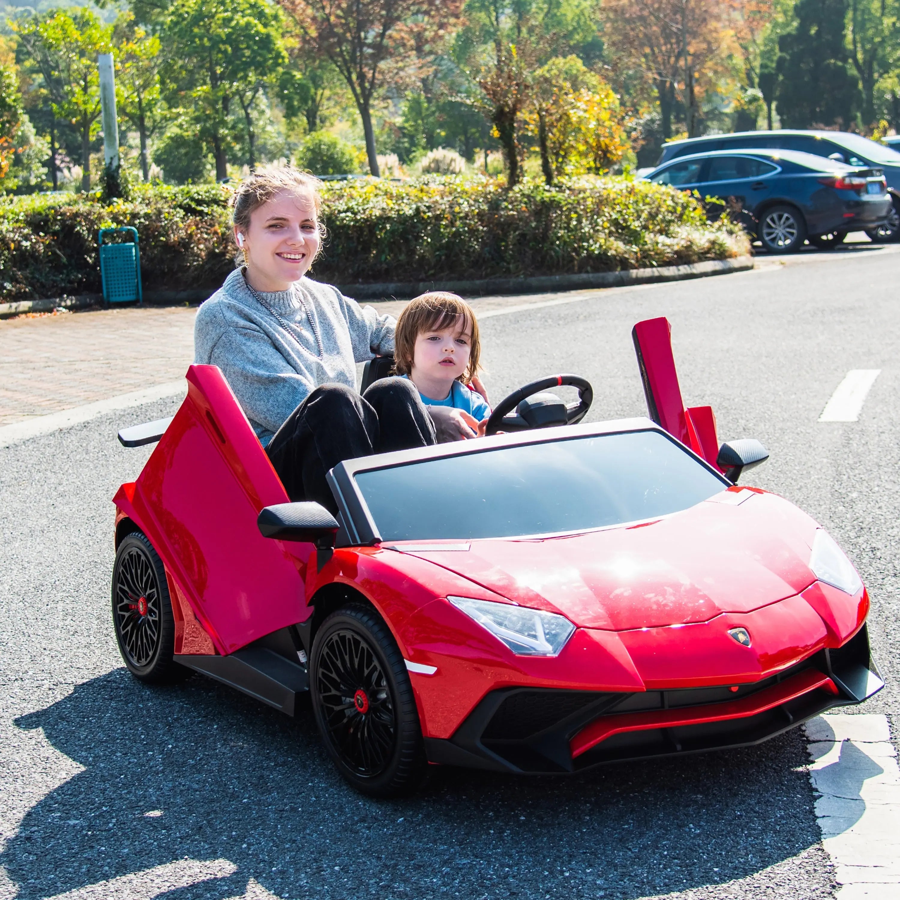 24v Lamborghini Aventador 2 Seater Ride On Car For Kids: Advanced Brushless Motor & Differential For High-octane Fun