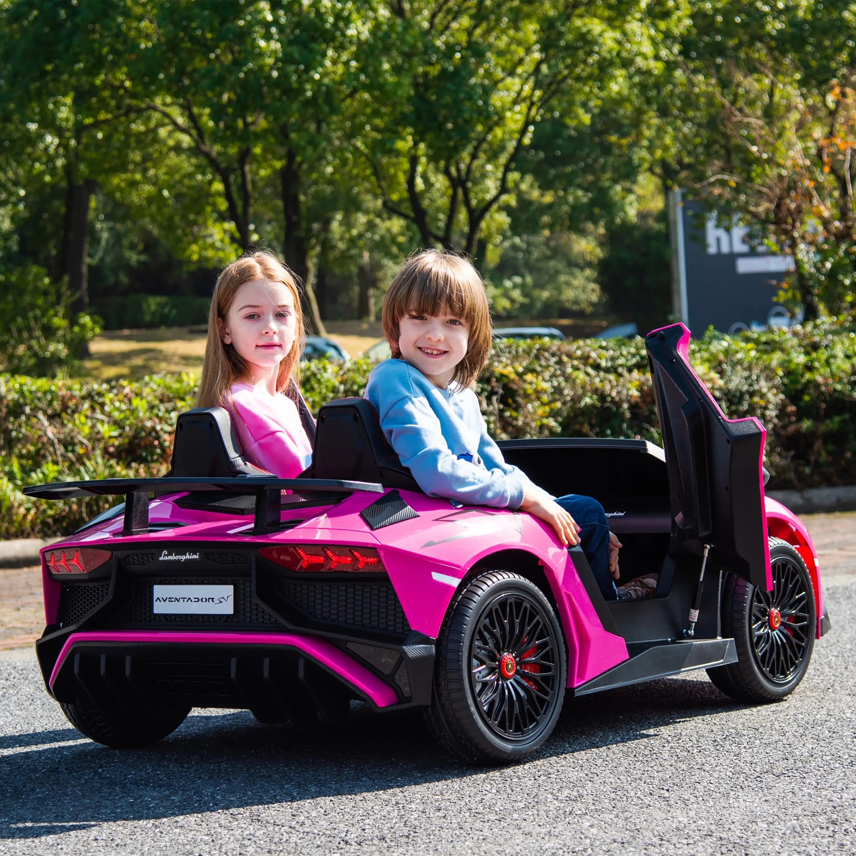 24v Lamborghini Aventador 2 Seater Ride On Car For Kids: Advanced Brushless Motor & Differential For High-octane Fun