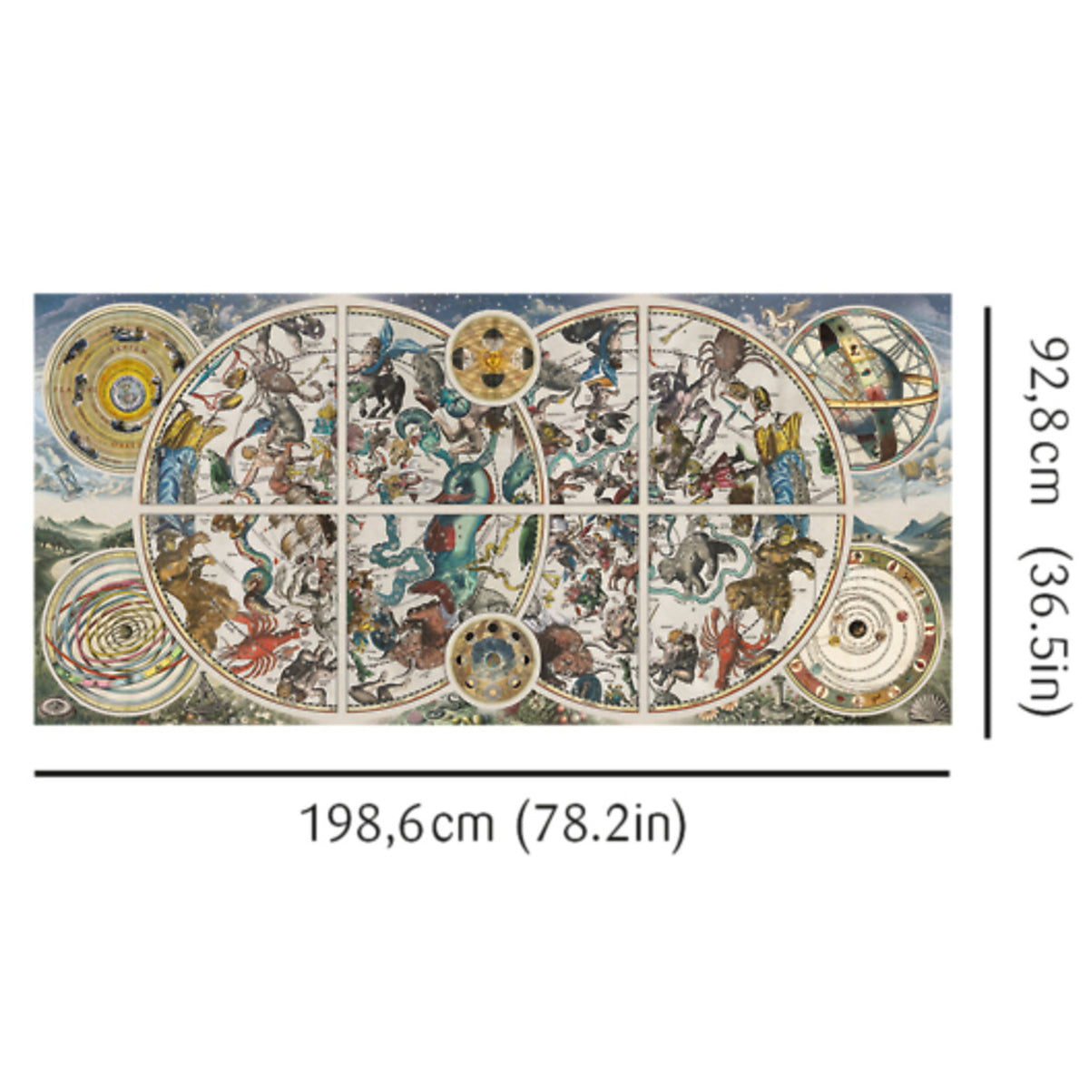 Prime Ancient Celestial Maps 9000 Piece Puzzle