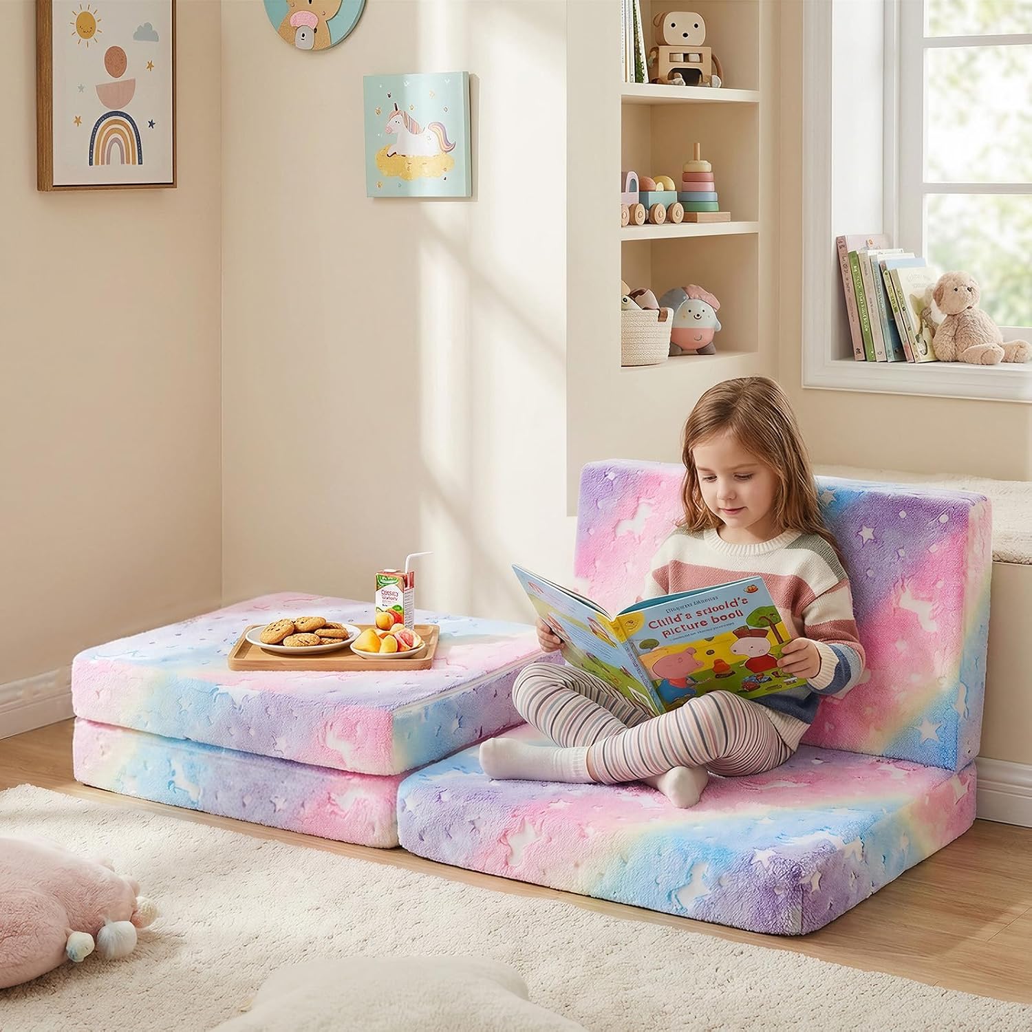 Kids Trifold Floor Mattress, 63"x26"