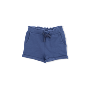 Solid Oceana - Paperbag Shorts
