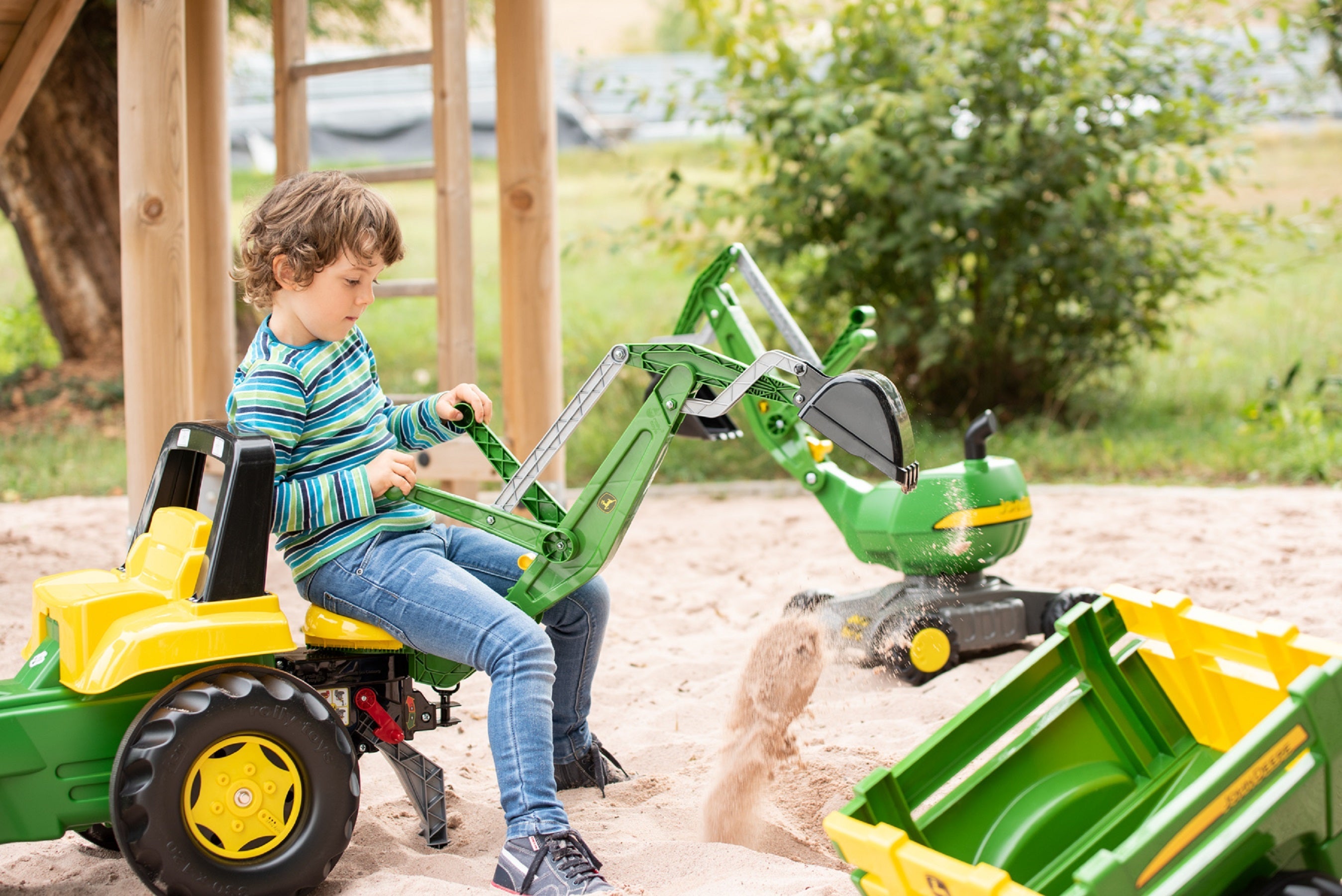 John Deere Pedal Loader With Backhoe