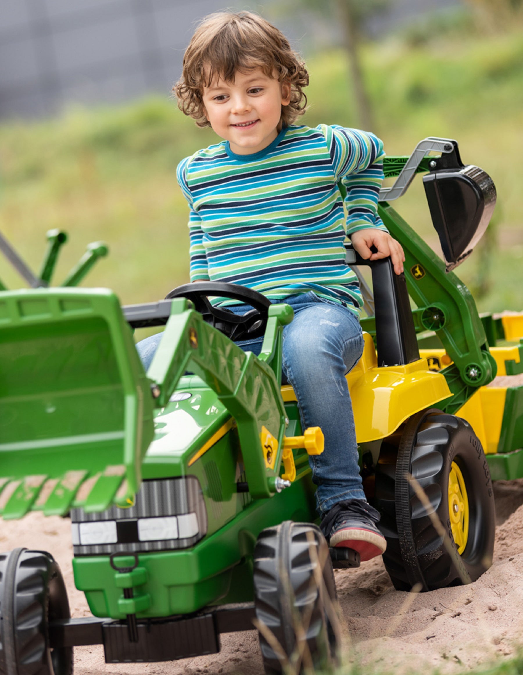 John Deere Pedal Loader With Backhoe